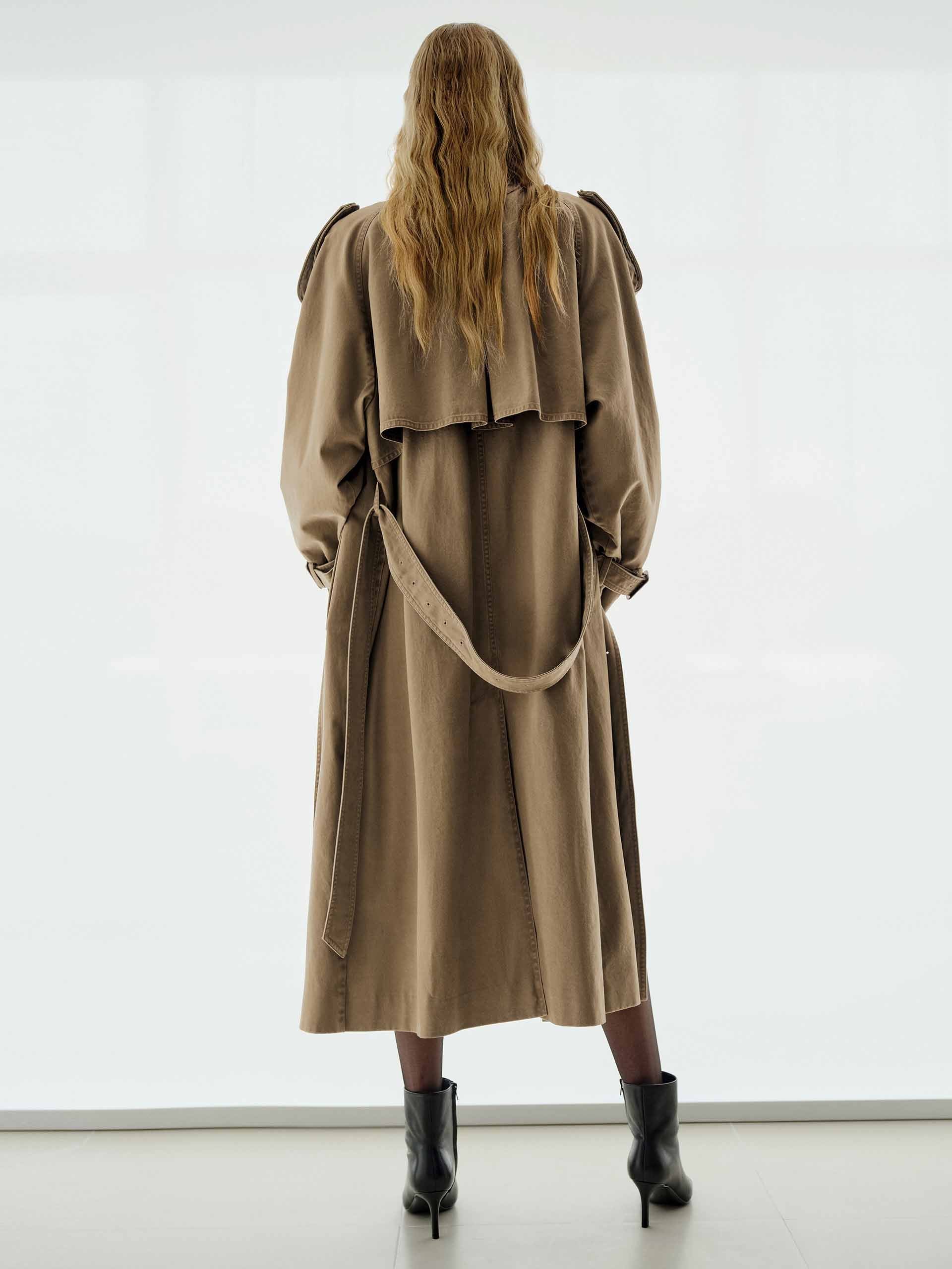 Double Breasted Trench Coat - Image 3