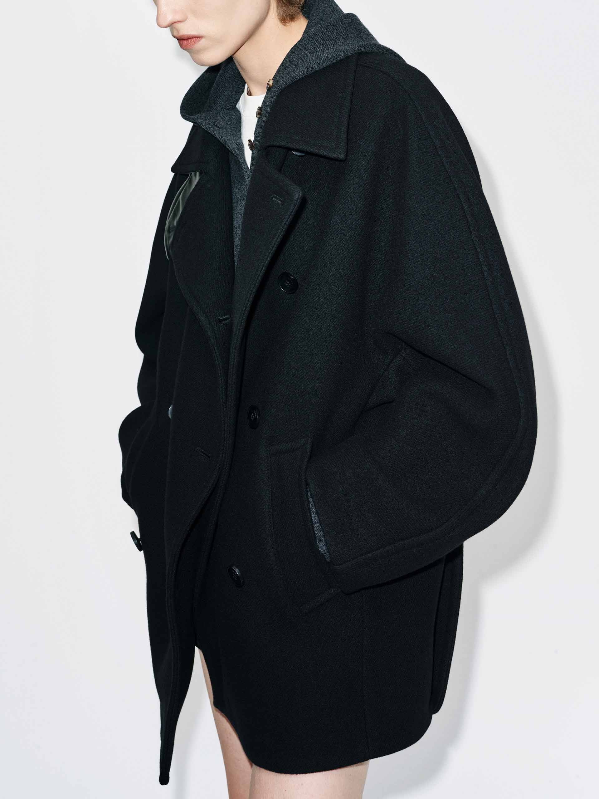 Double Breasted Wool Coat - Image 7