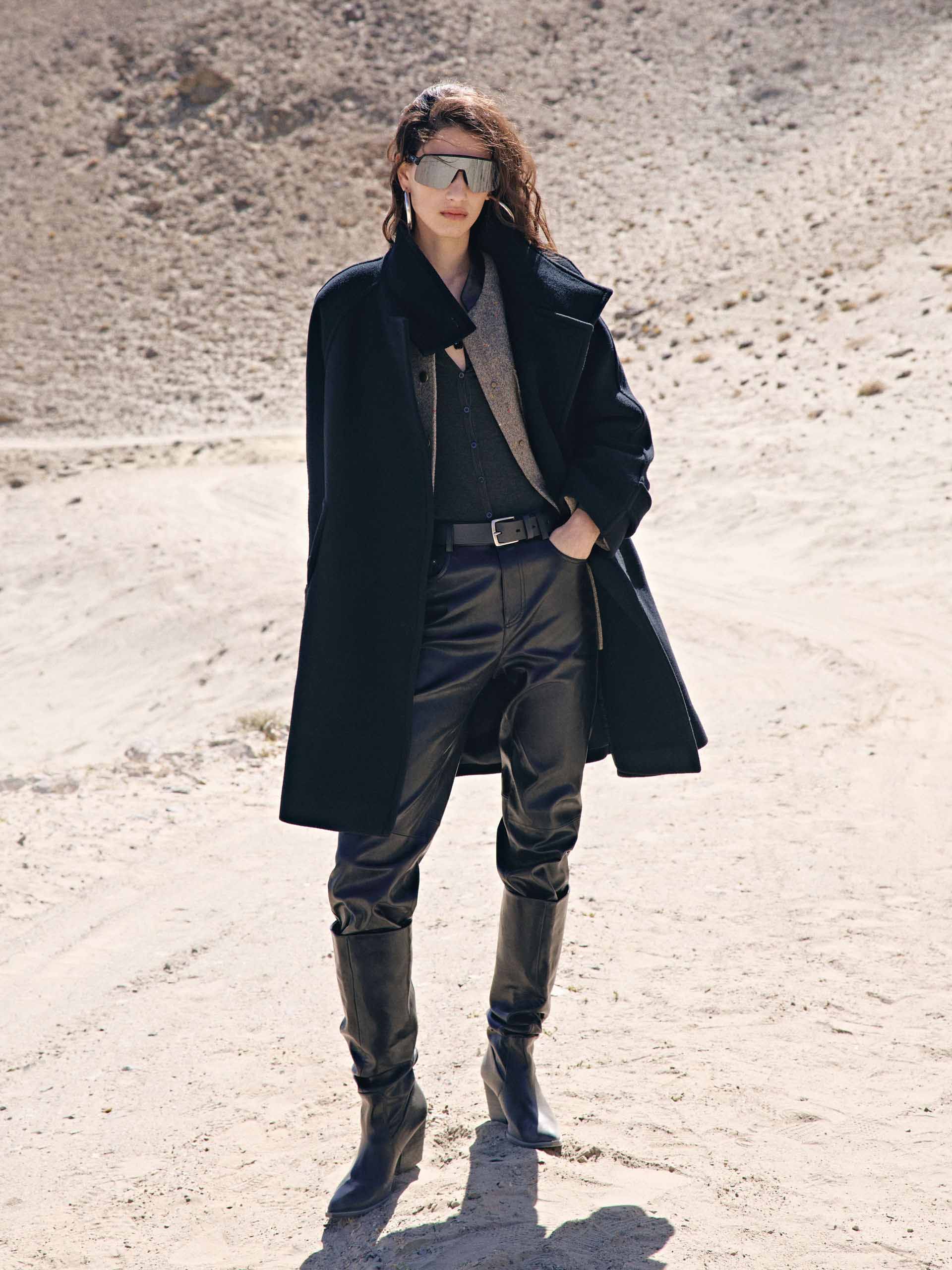 Double Sided Wool Coat - Image 2