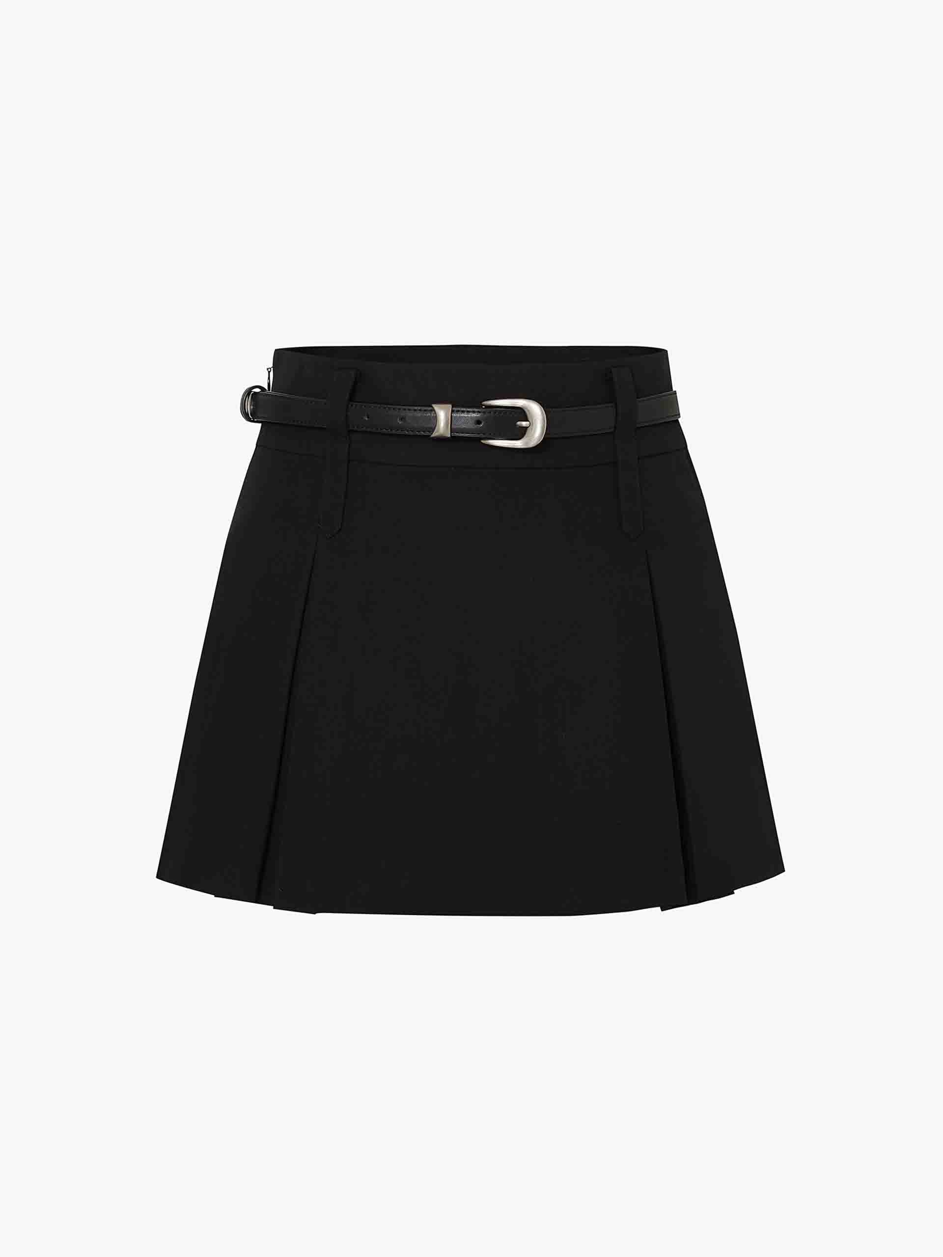 Double Waist Loop Mini Skirt - Image 13