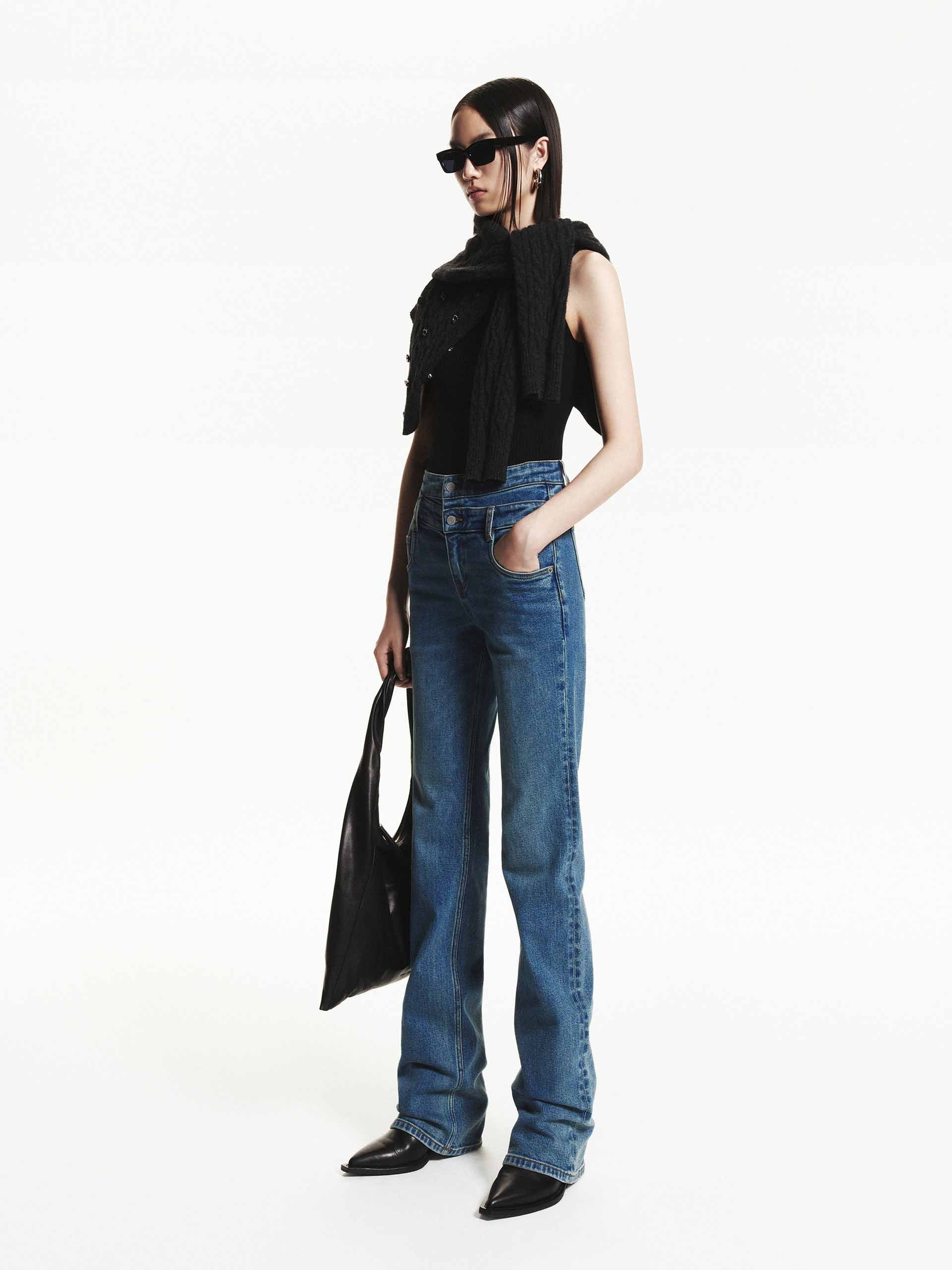 Double Waist Straight Jeans - Image 6
