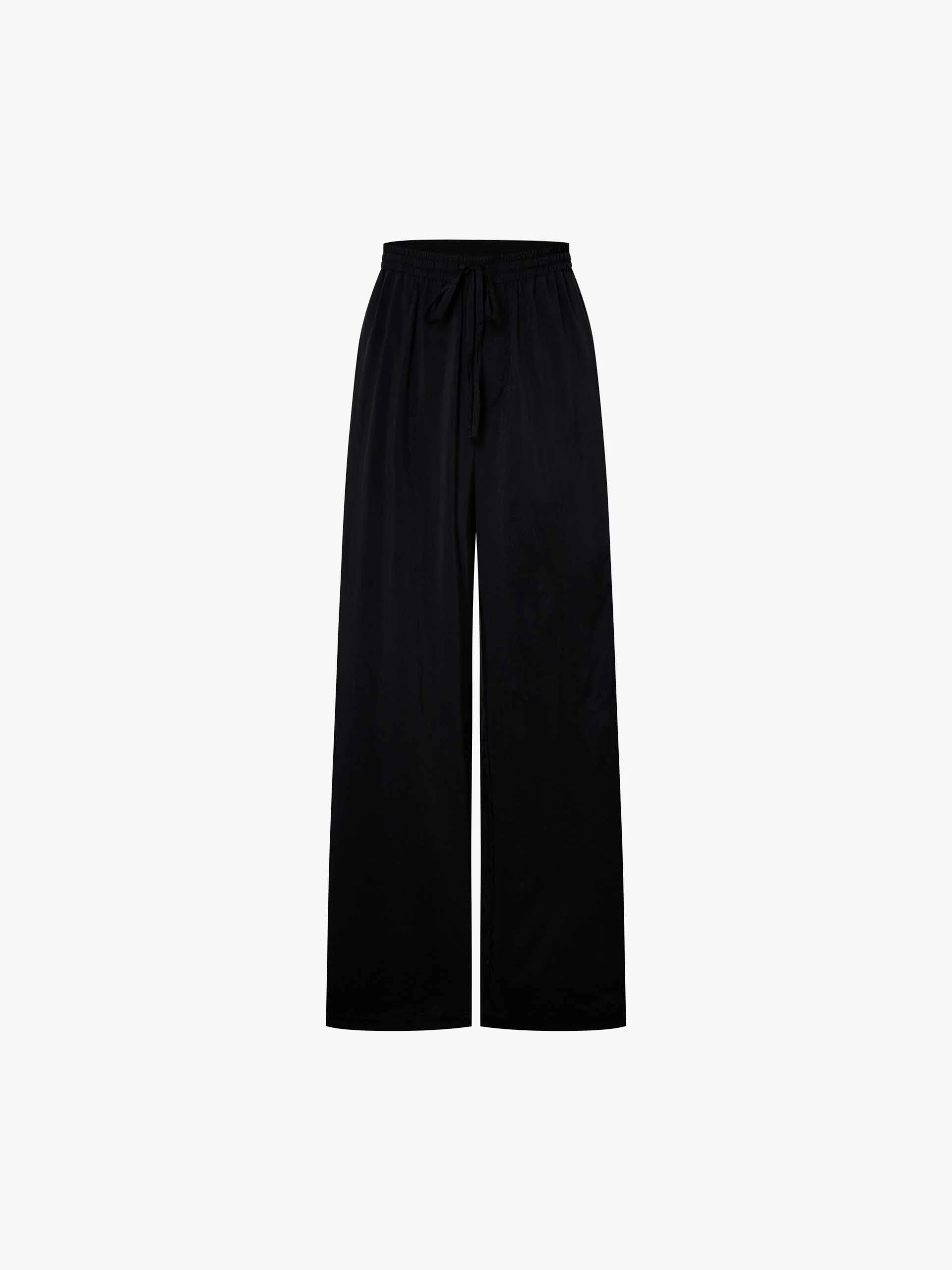 Draped Straight Drawstring Pants - Image 5