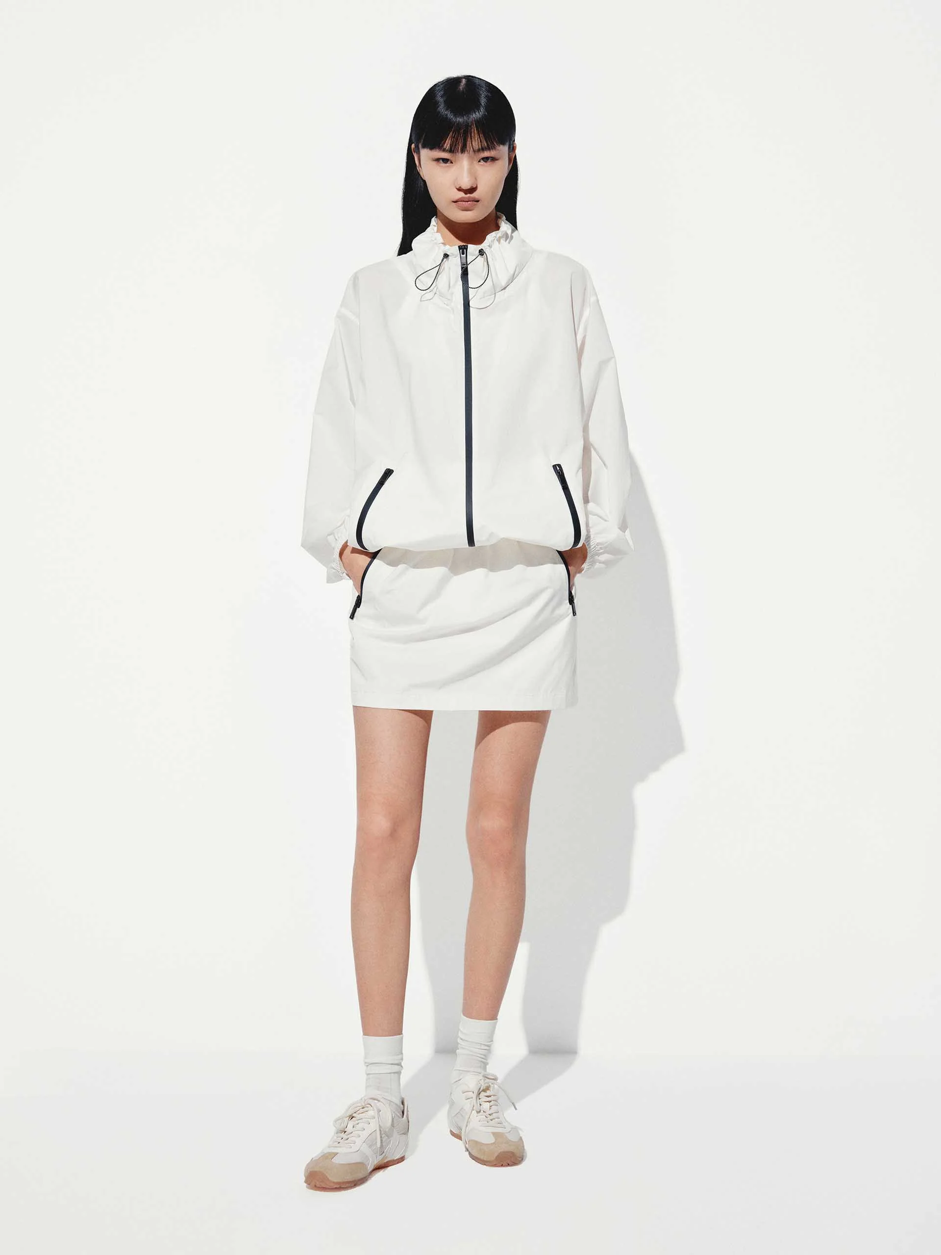 Drawstring A-Line Mini Skirt - Image 10
