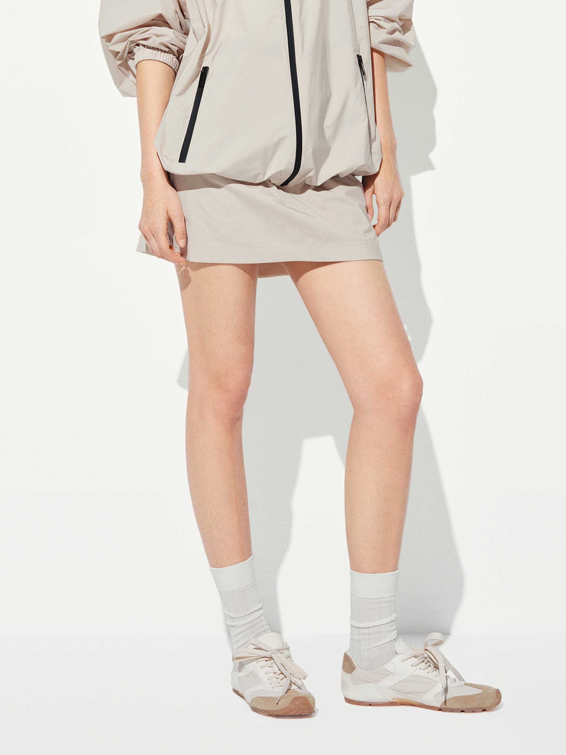 Drawstring A-Line Mini Skirt - Image 8