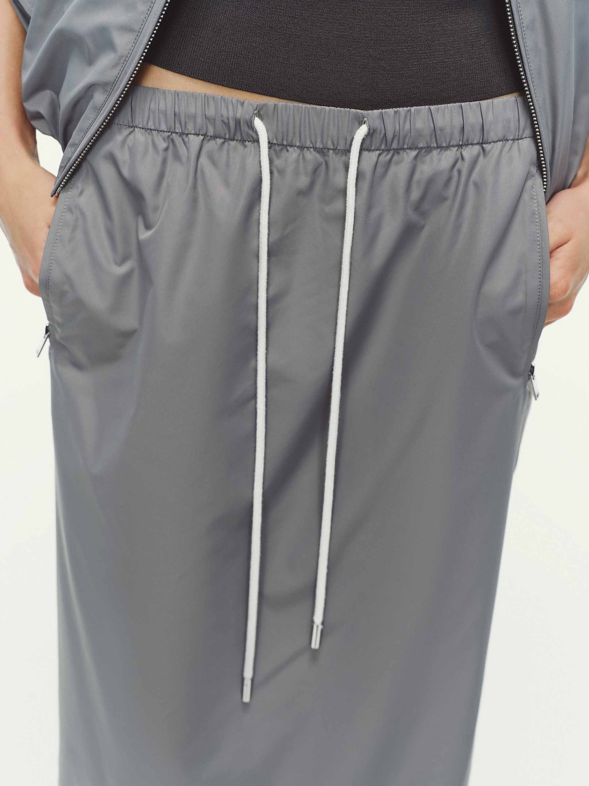 Drawstring Adjustable Midi Skirt - Image 6