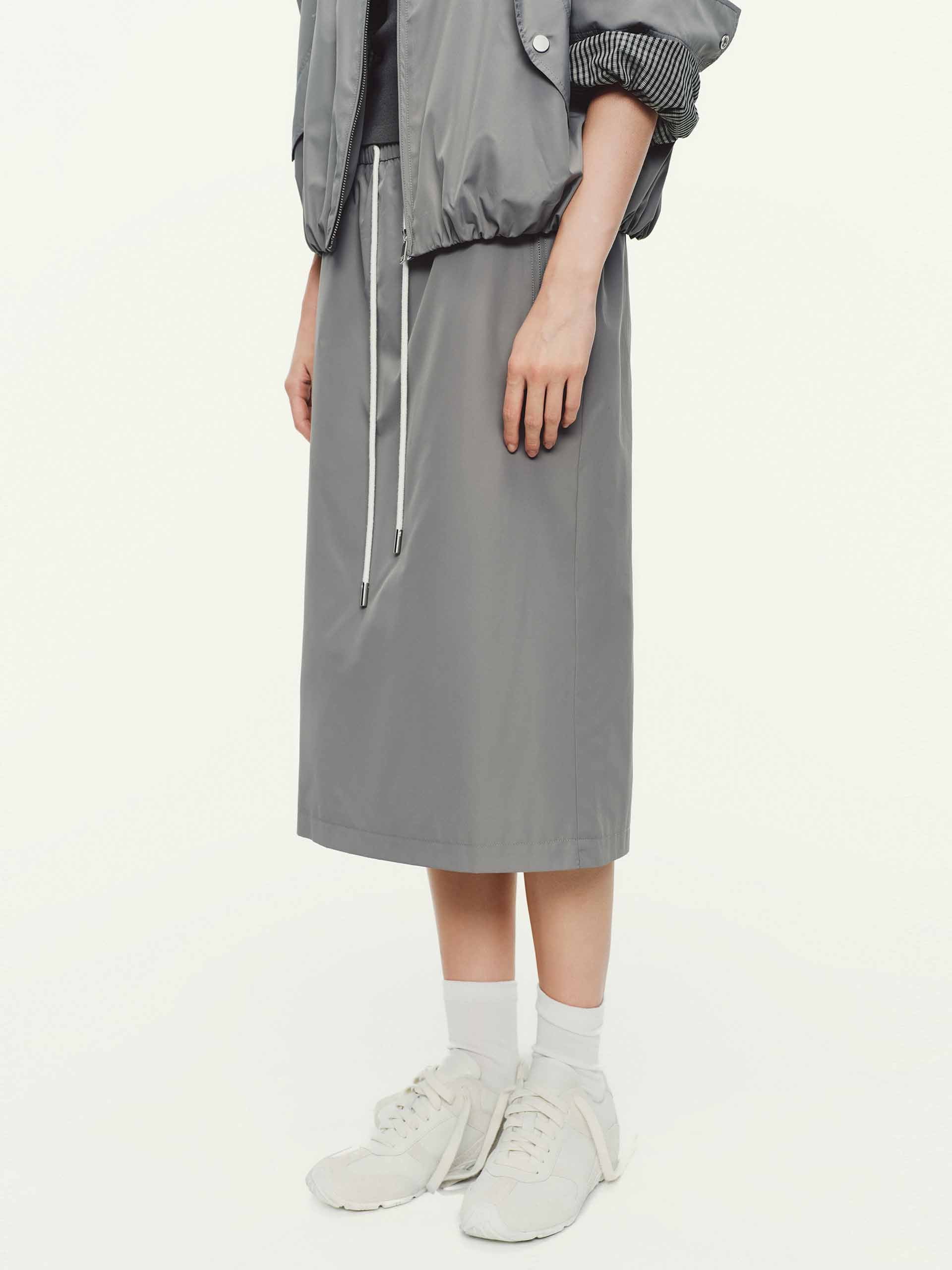 Drawstring Adjustable Midi Skirt - Image 7