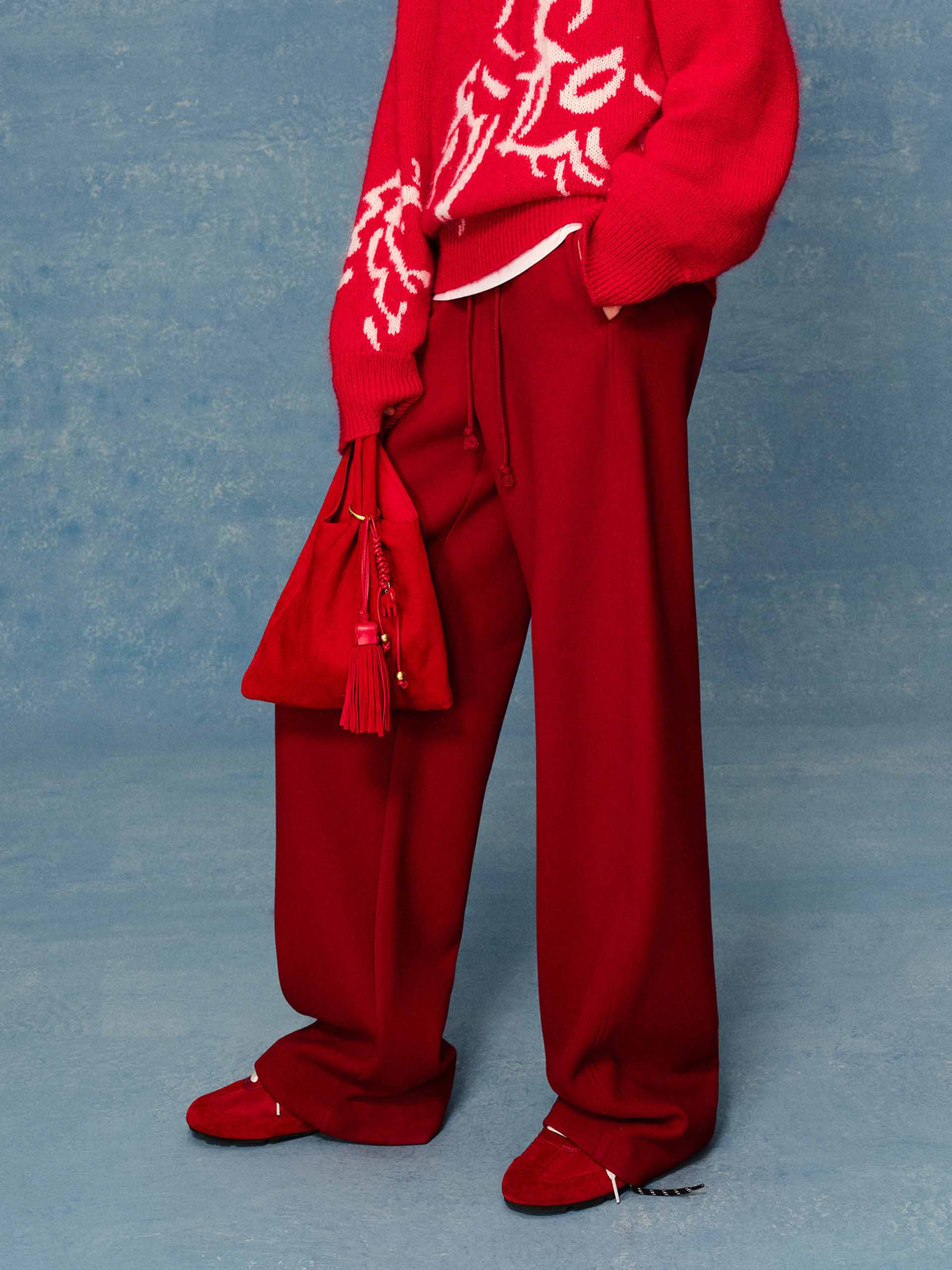 Drawstring Barrel Leg Pants - Image 3
