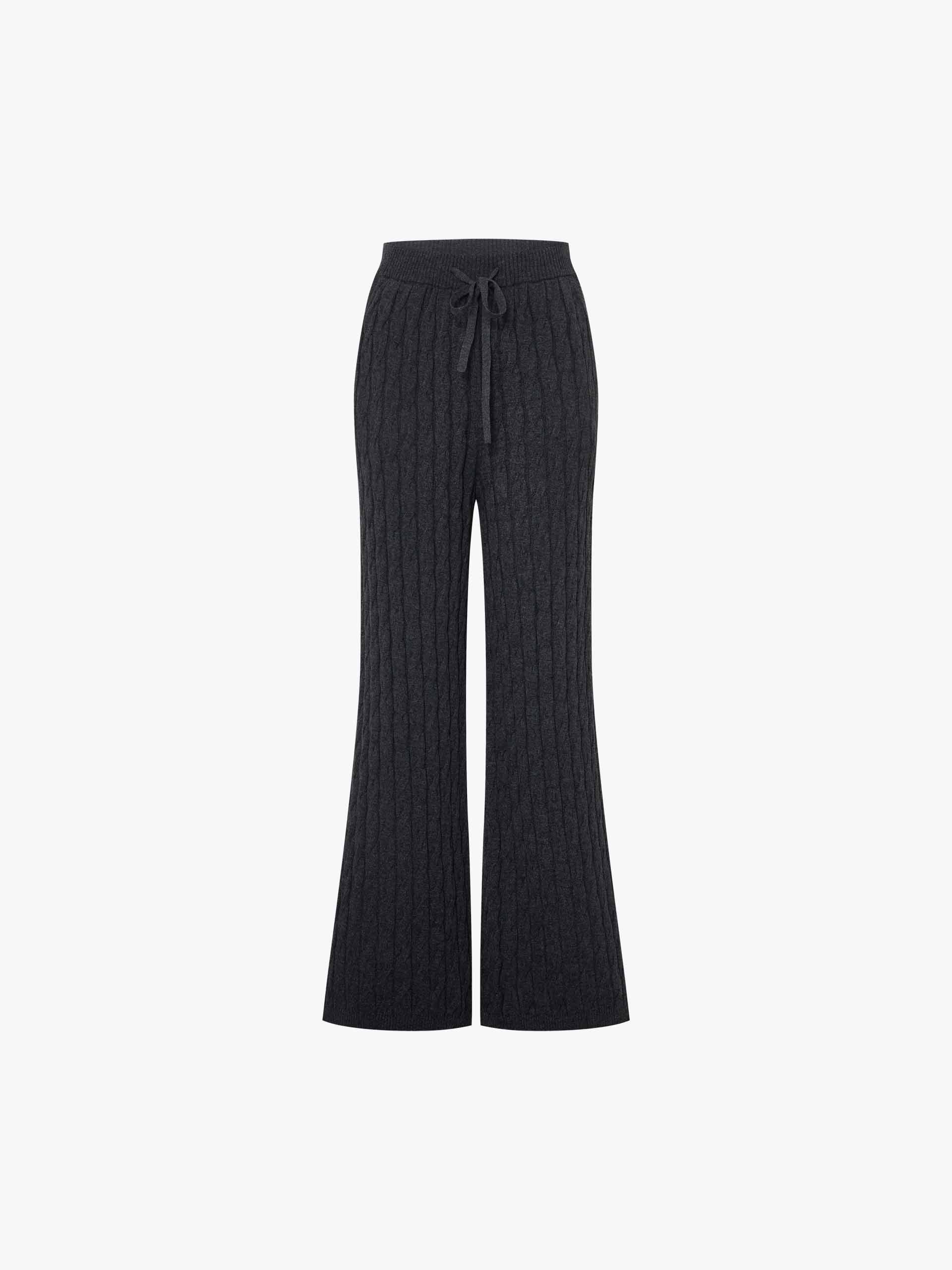 Drawstring Cable Knit Pants - Image 5