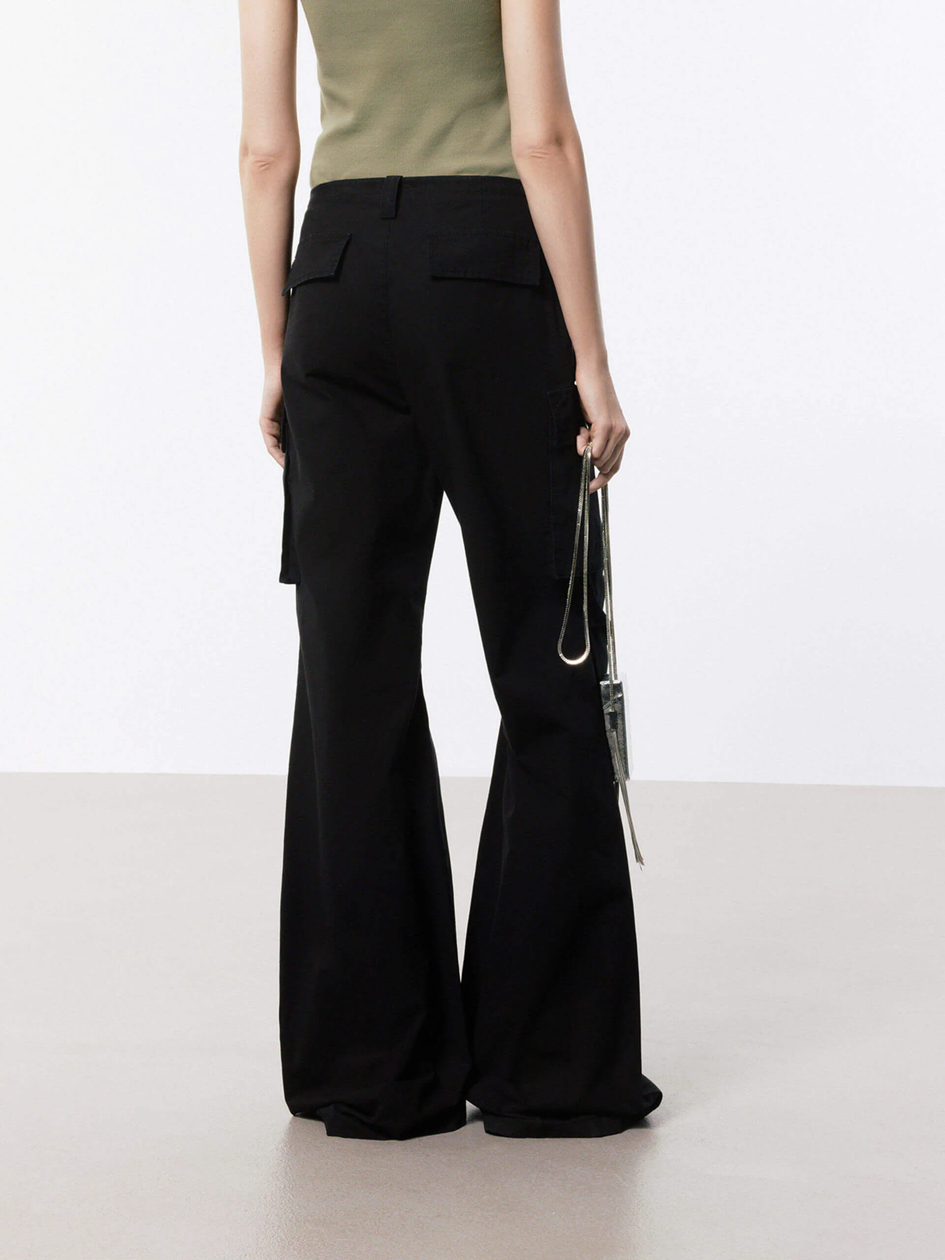 Drawstring Cargo Style Pants - Image 3