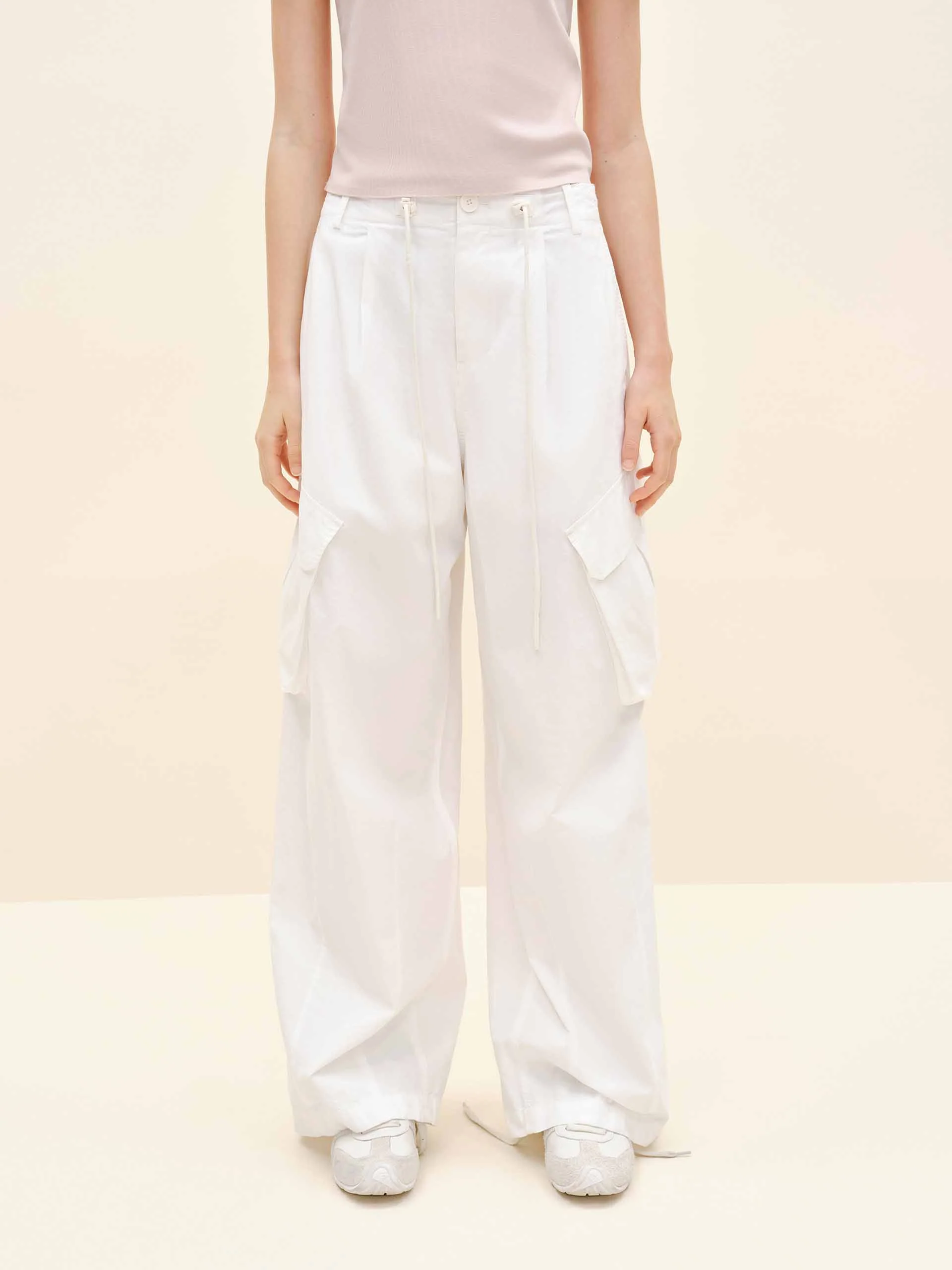 Drawstring Cargo Trousers