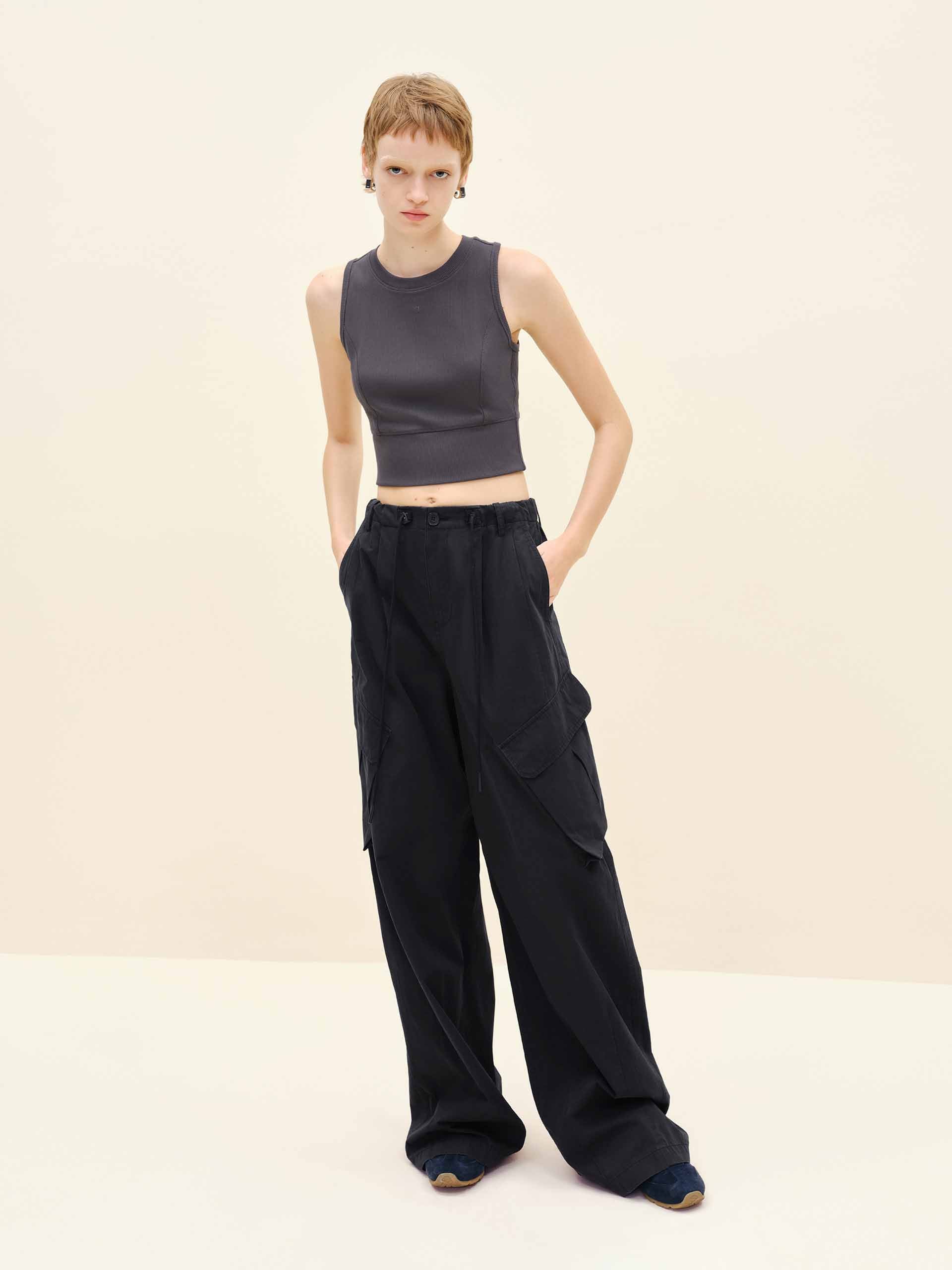 Drawstring Cargo Trousers - Image 10