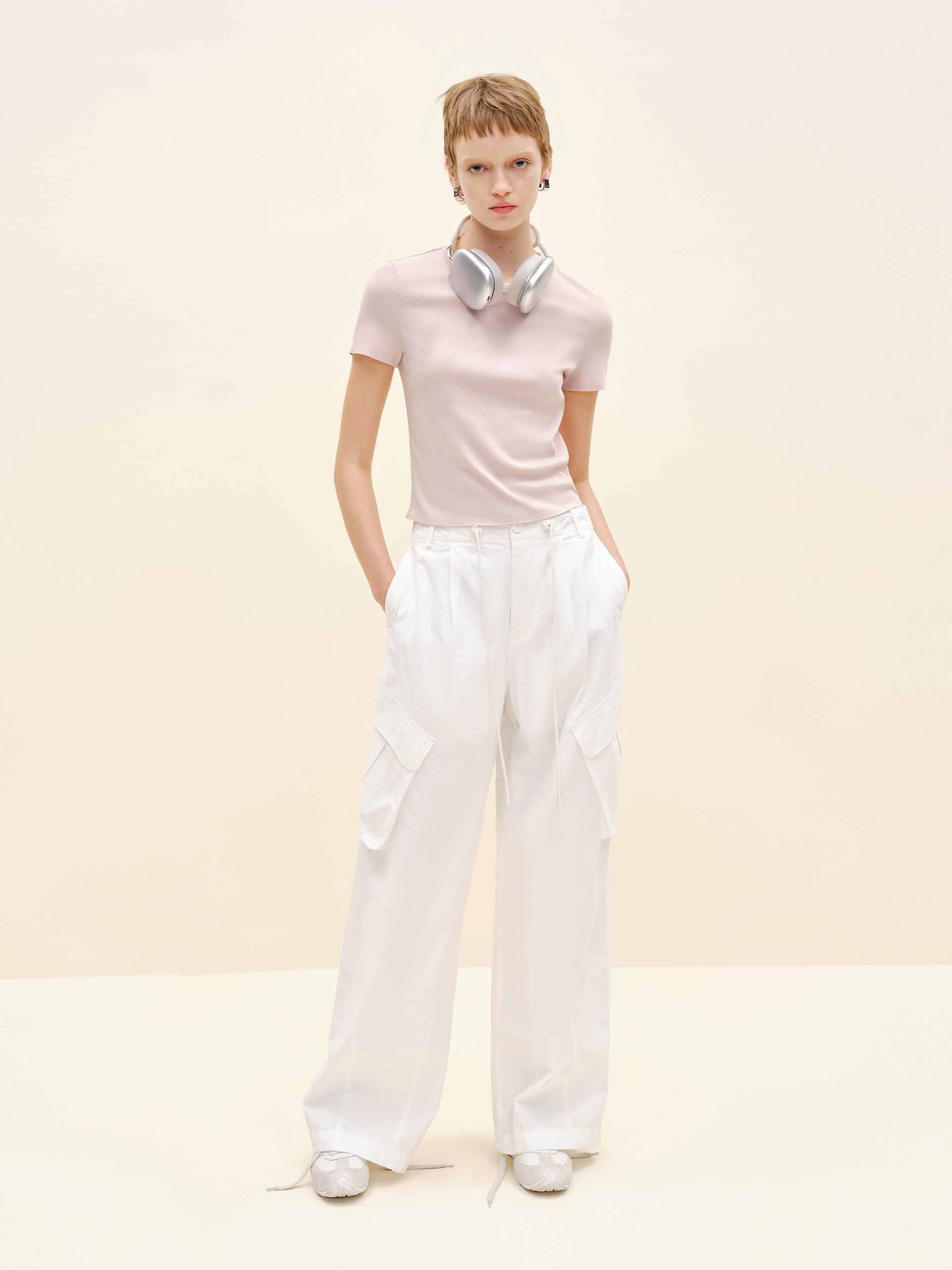 Drawstring Cargo Trousers - Image 2