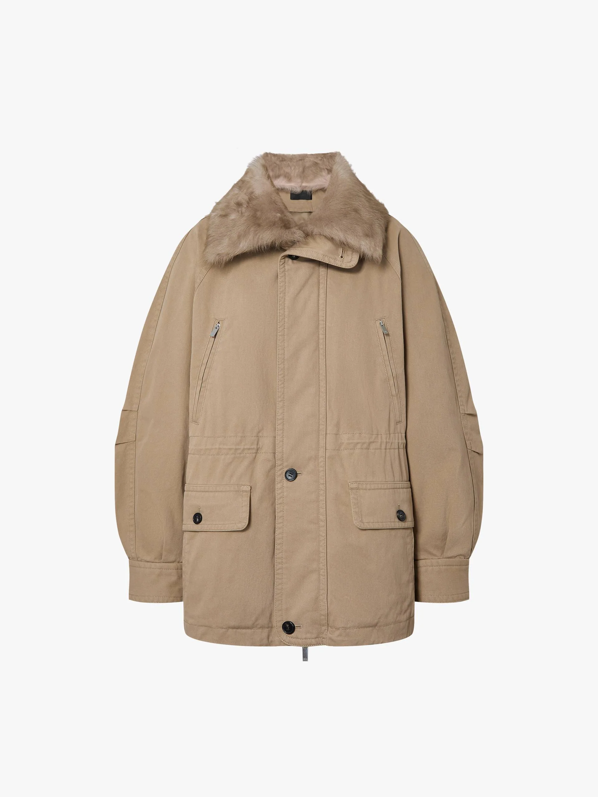 Drawstring Cotton Quilted Jacket - Image 5