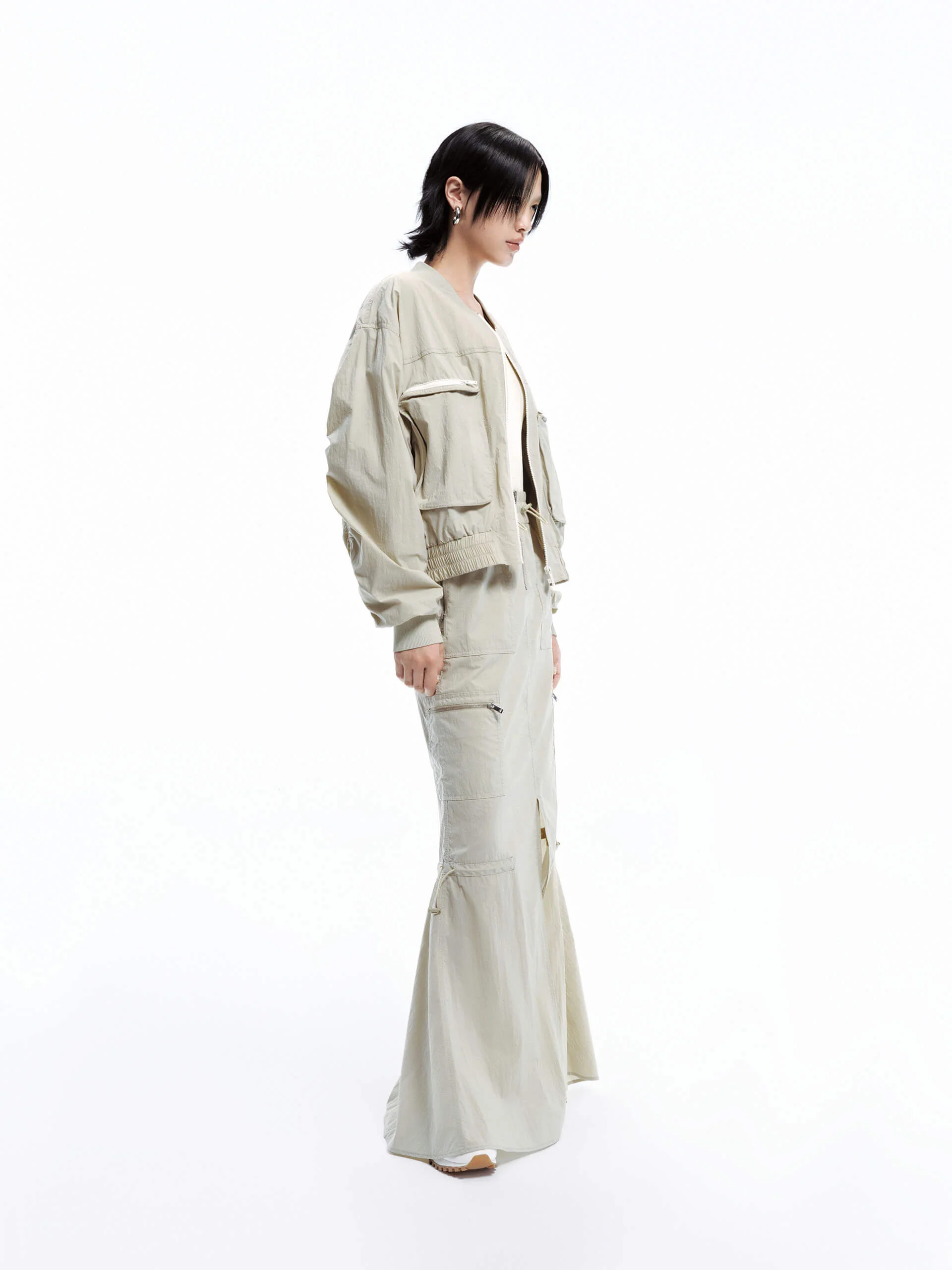 Drawstring Detail Maxi Skirt - Image 9