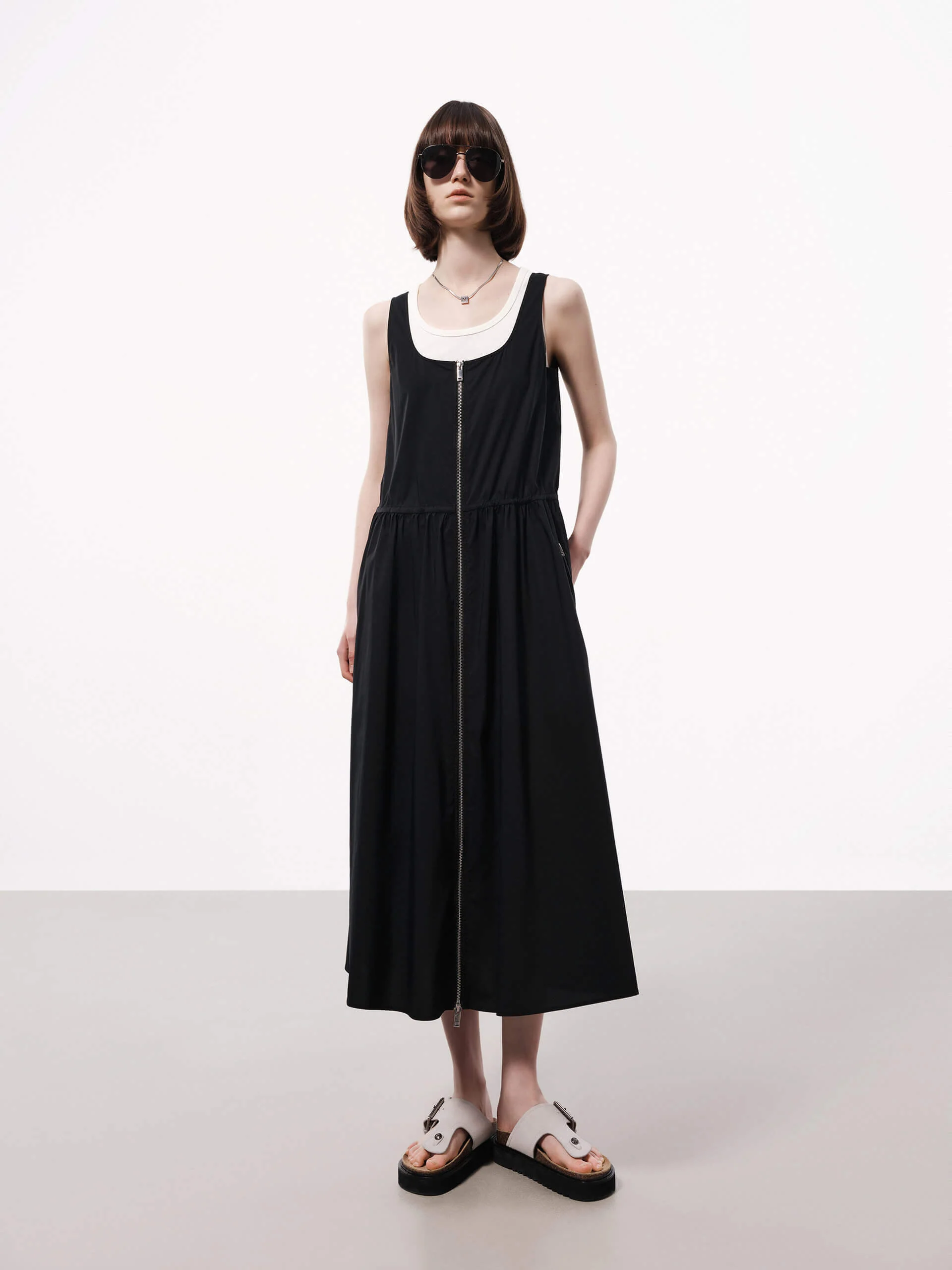 Drawstring Detail Tank Dress - Image 2