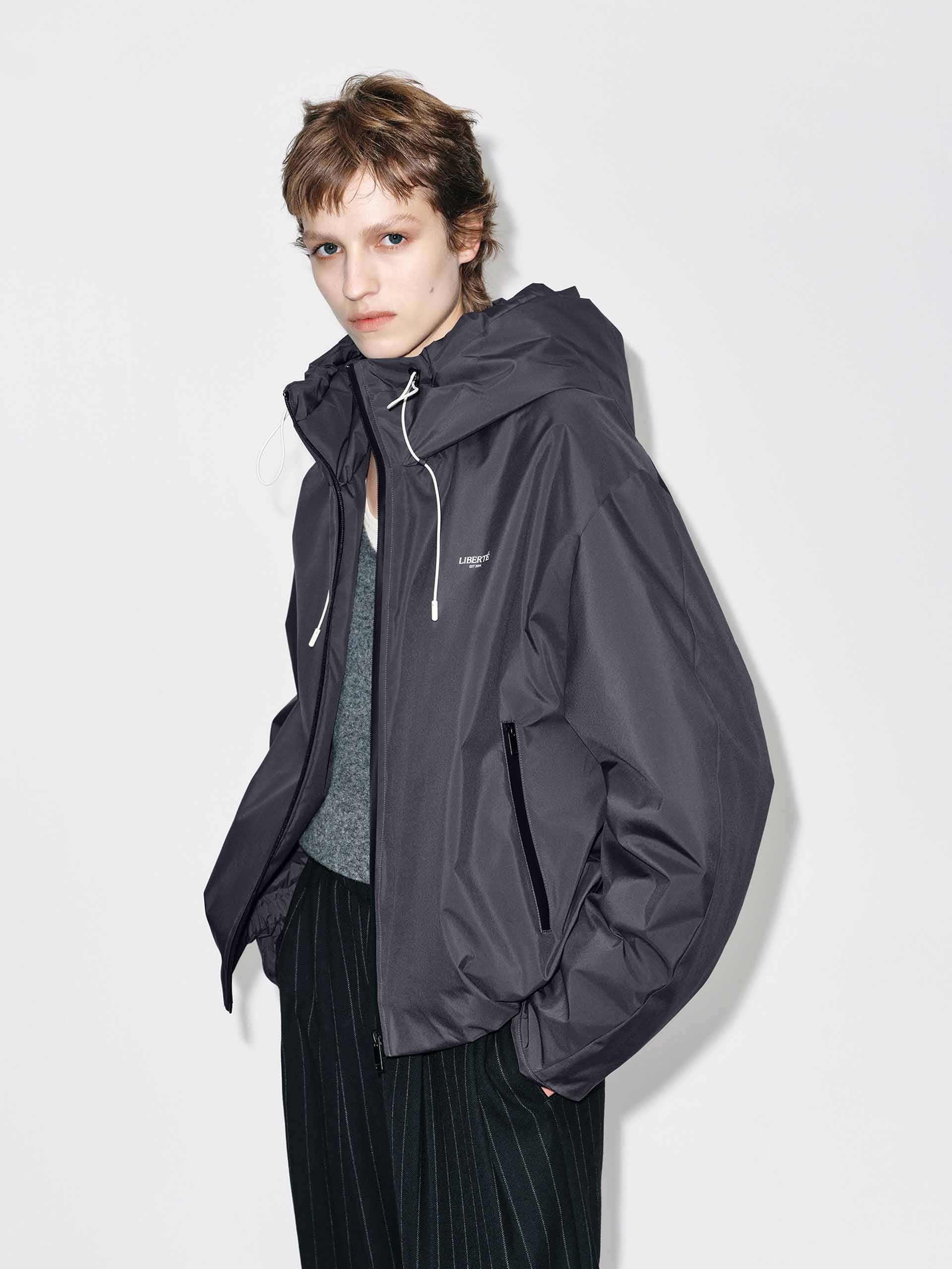 Drawstring Hooded Down Jacket - Image 11