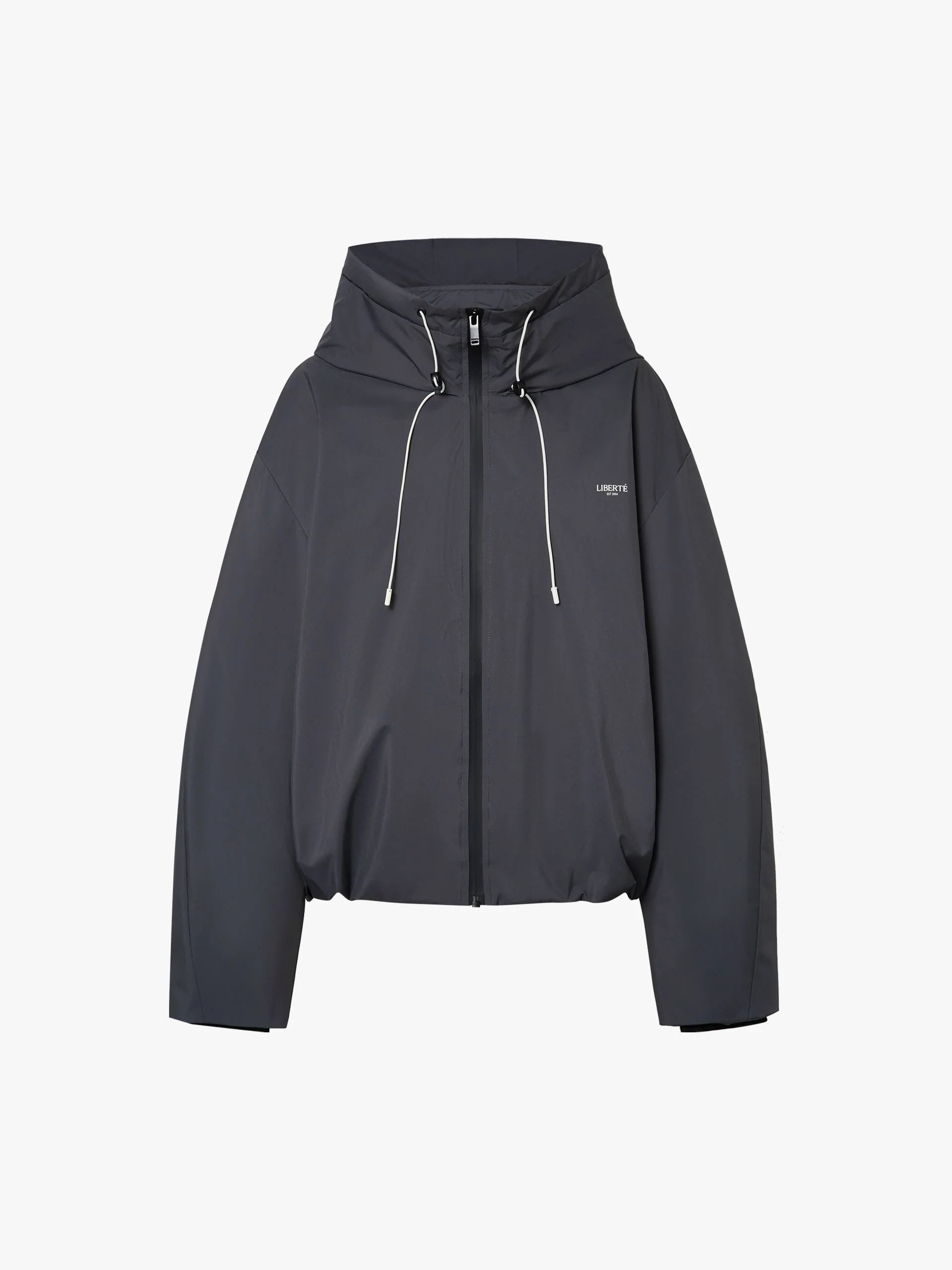 Drawstring Hooded Down Jacket - Image 13