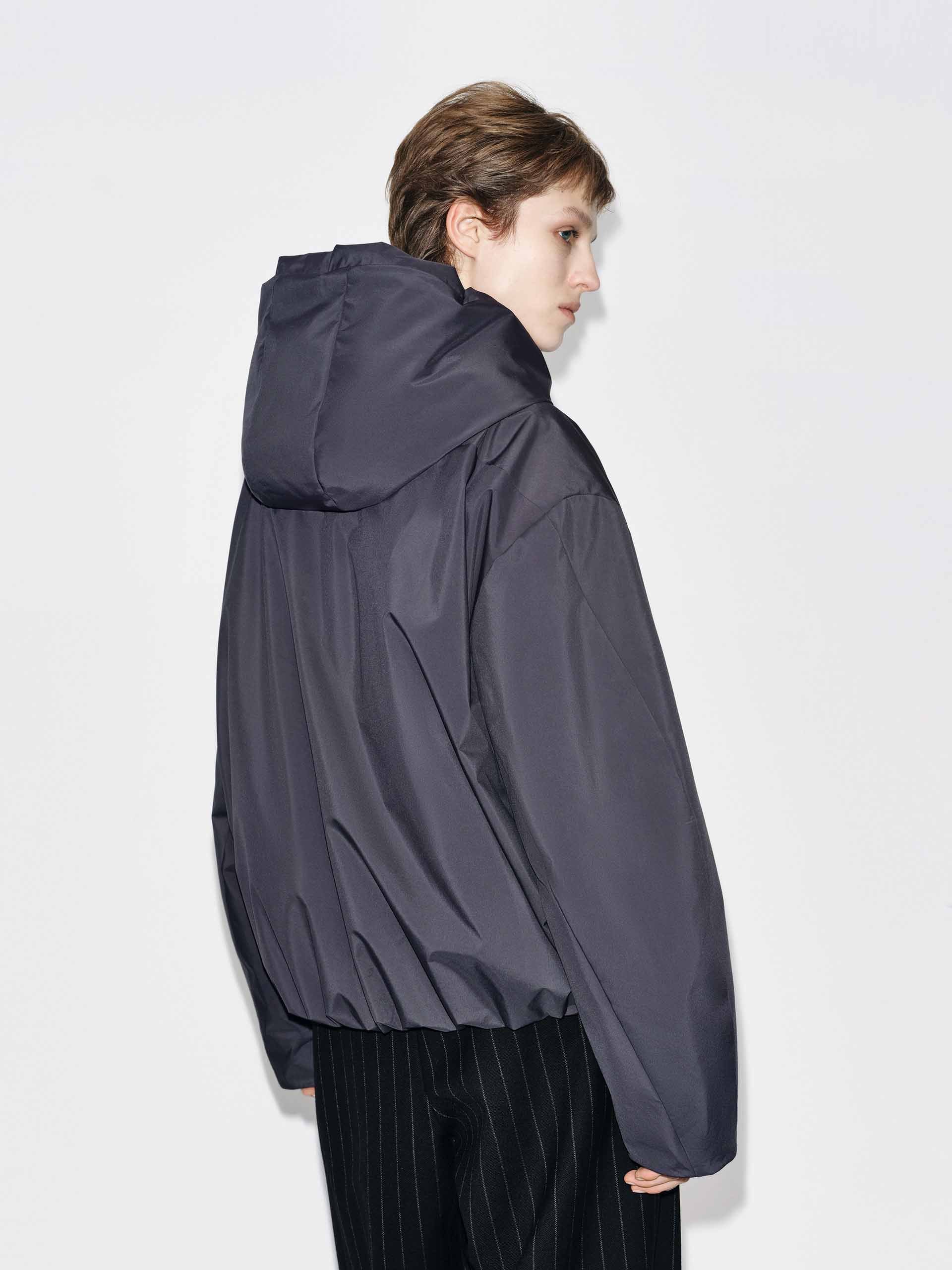 Drawstring Hooded Down Jacket - Image 14