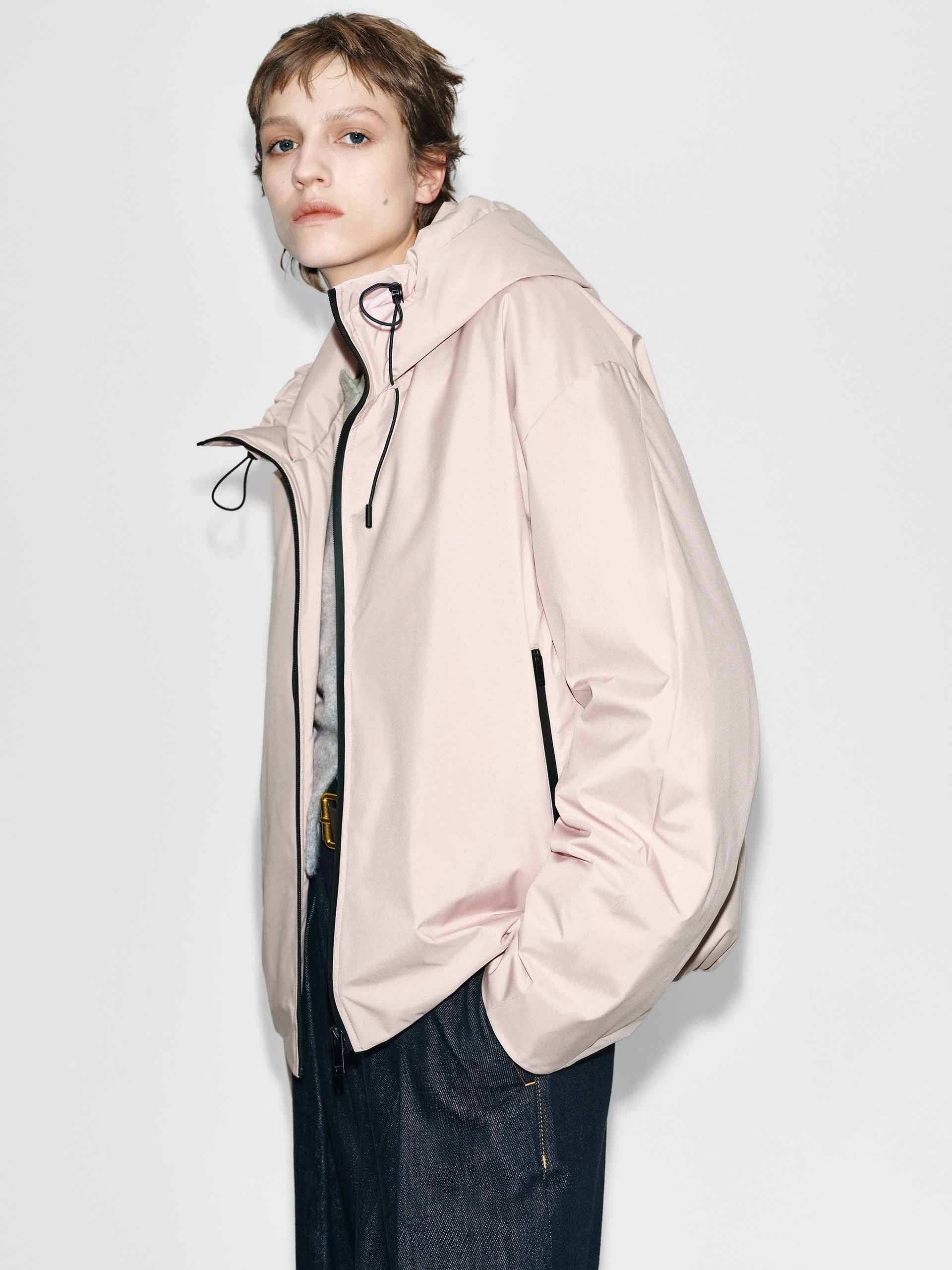 Drawstring Hooded Down Jacket - Image 6