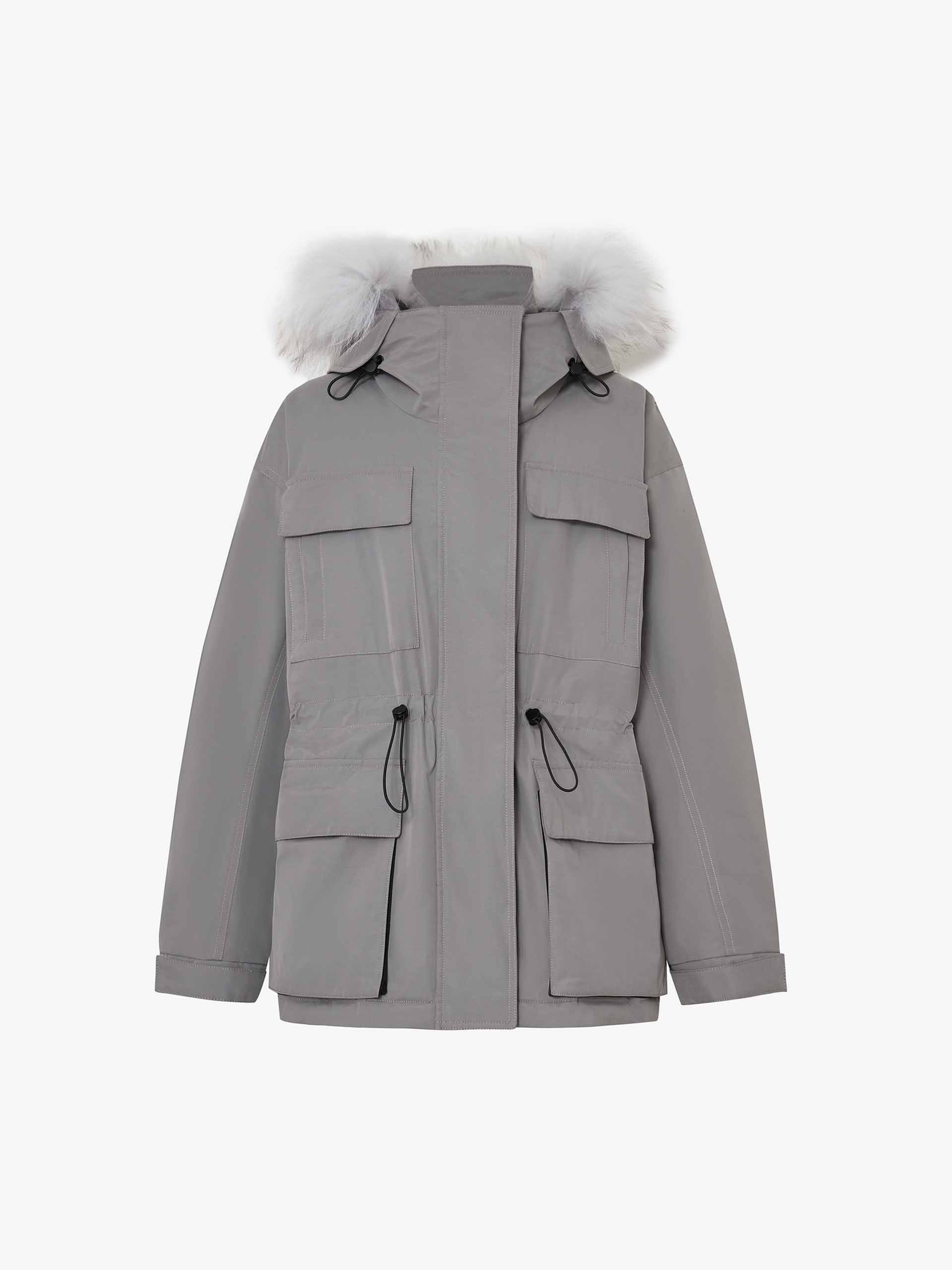 Drawstring Hooded Puffer Jacket - Image 13