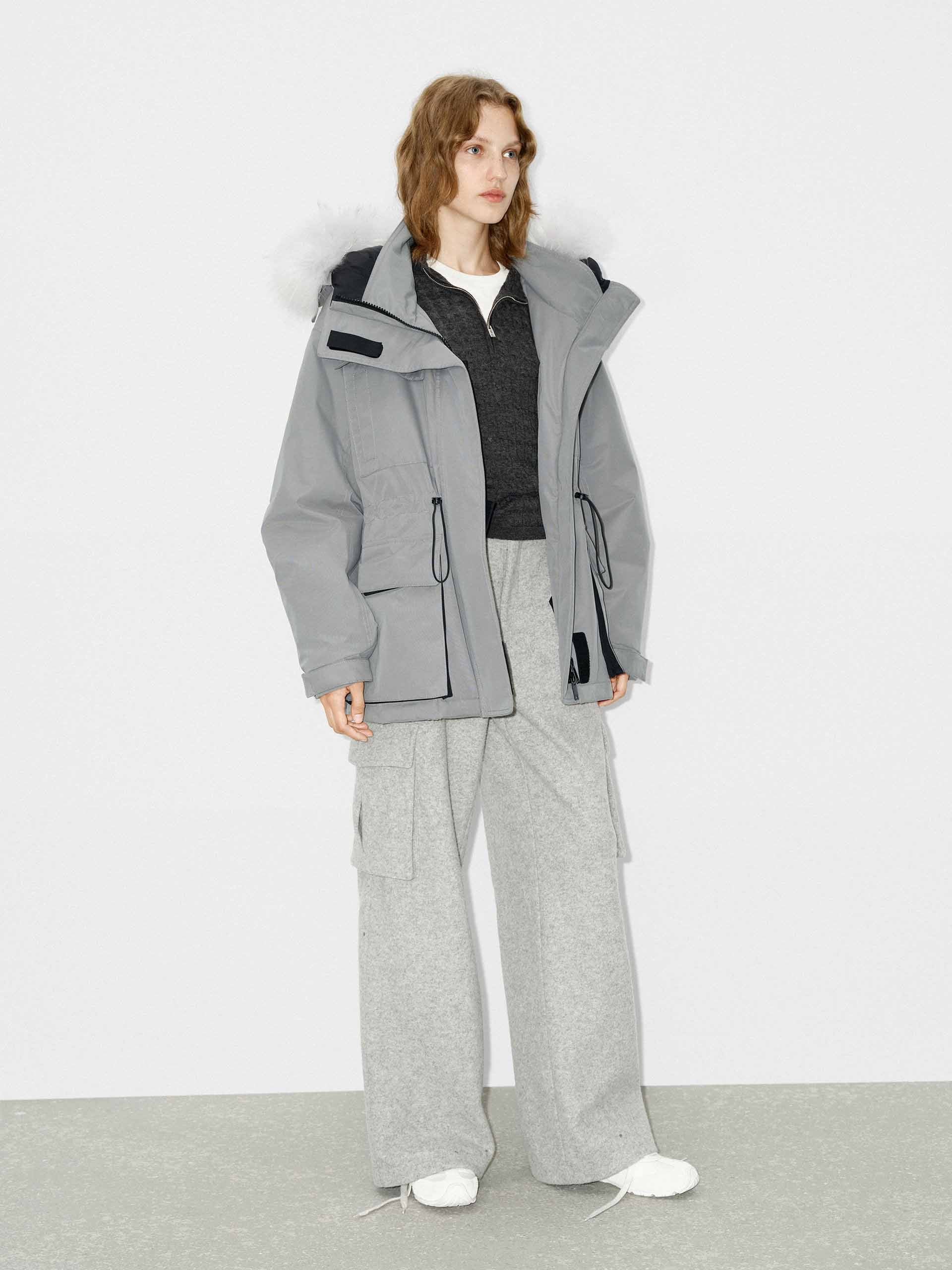 Drawstring Hooded Puffer Jacket - Image 14