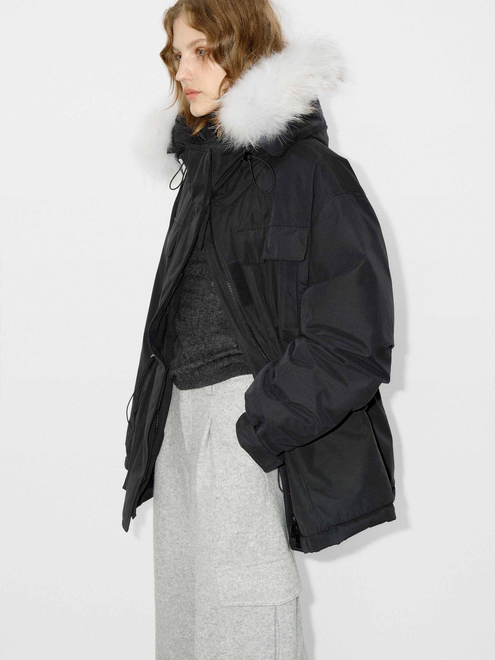 Drawstring Hooded Puffer Jacket - Image 18