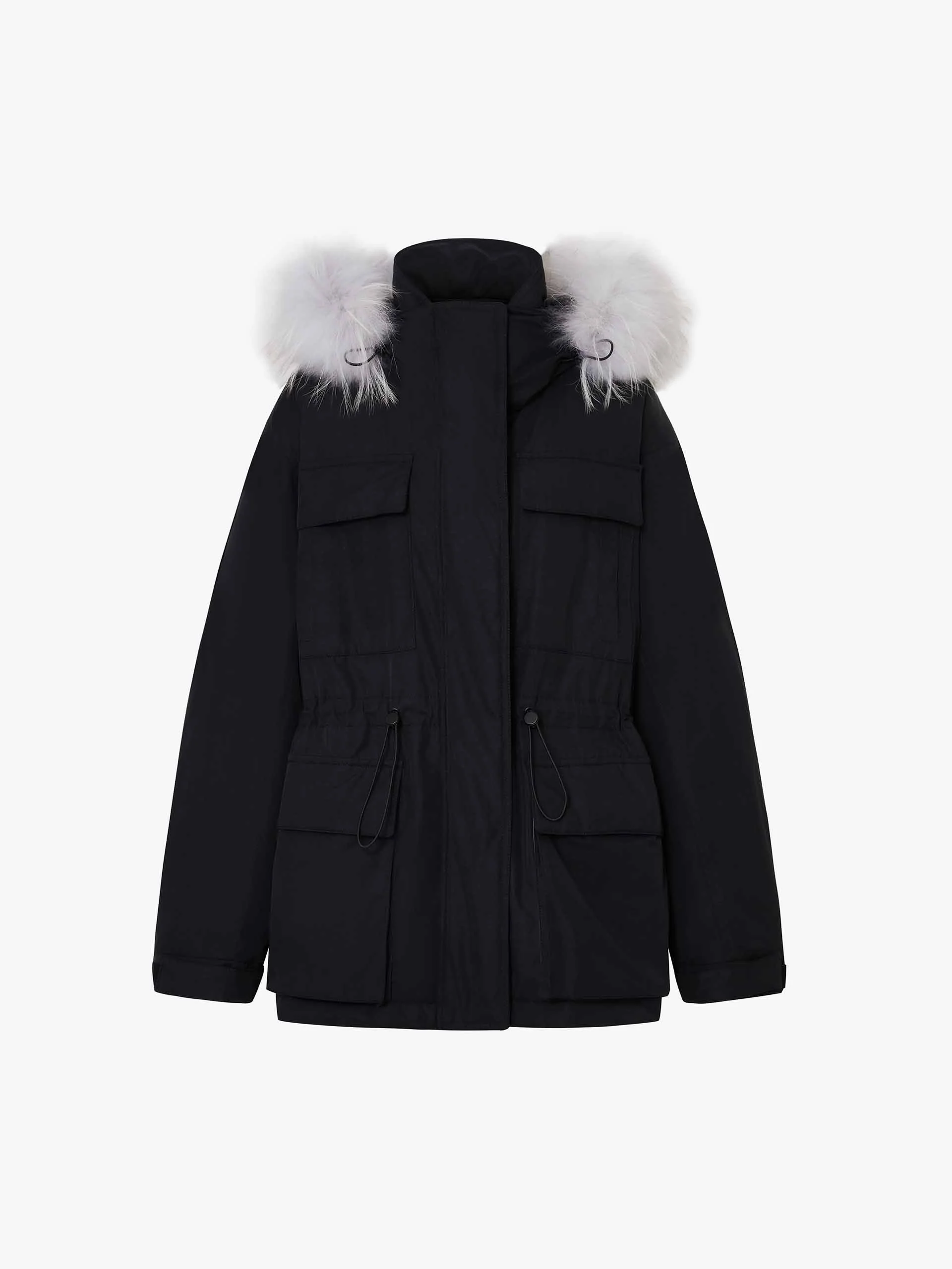 Drawstring Hooded Puffer Jacket - Image 21