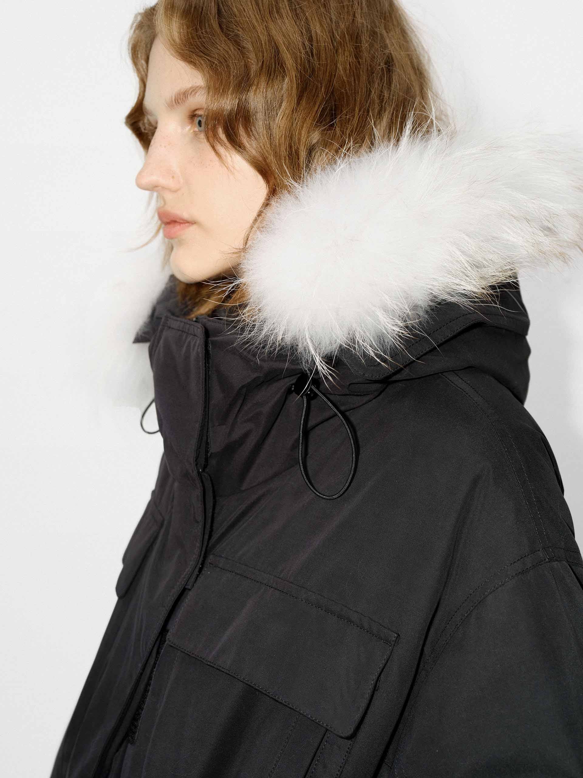 Drawstring Hooded Puffer Jacket - Image 23