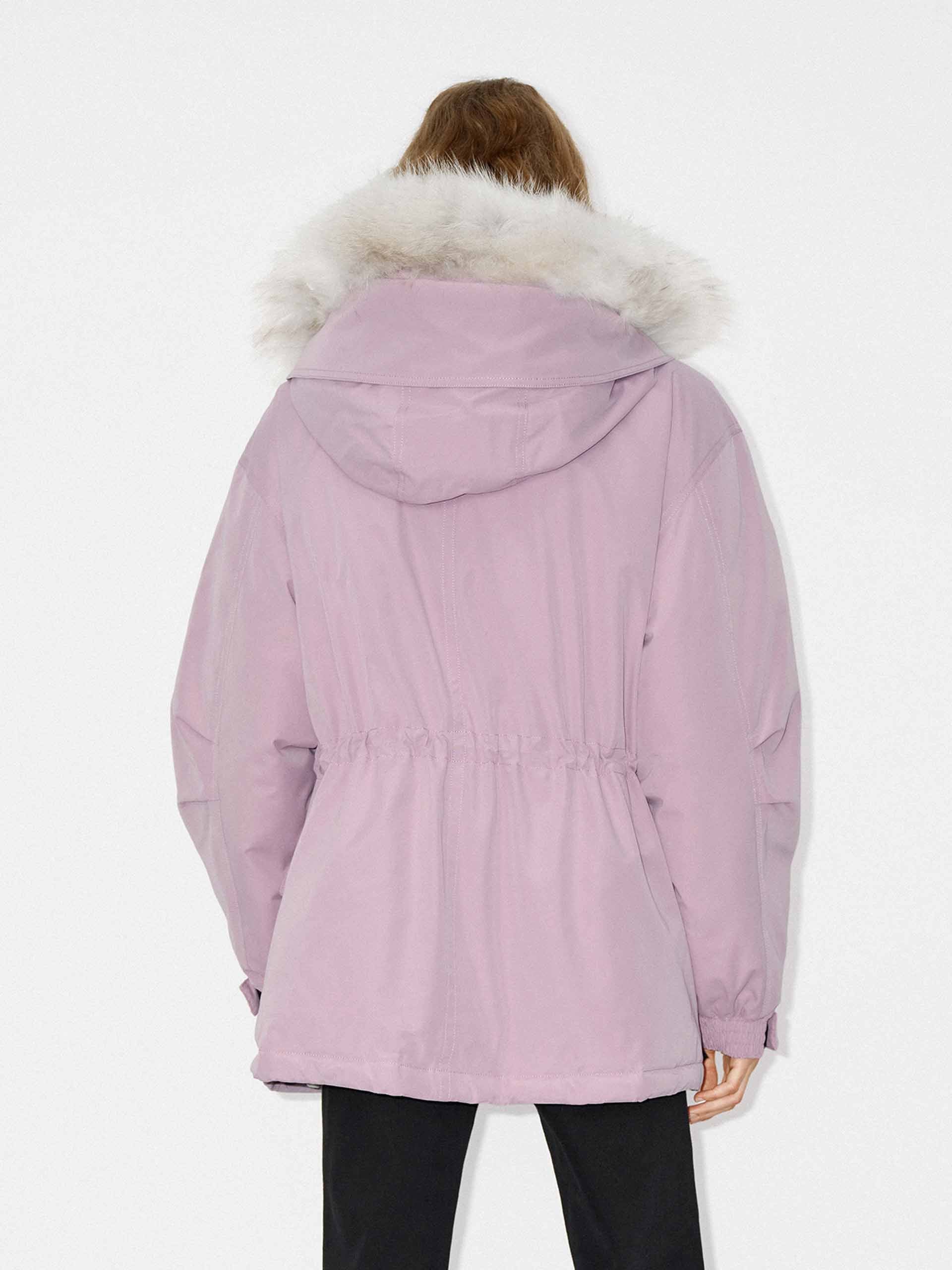 Drawstring Hooded Puffer Jacket - Image 3