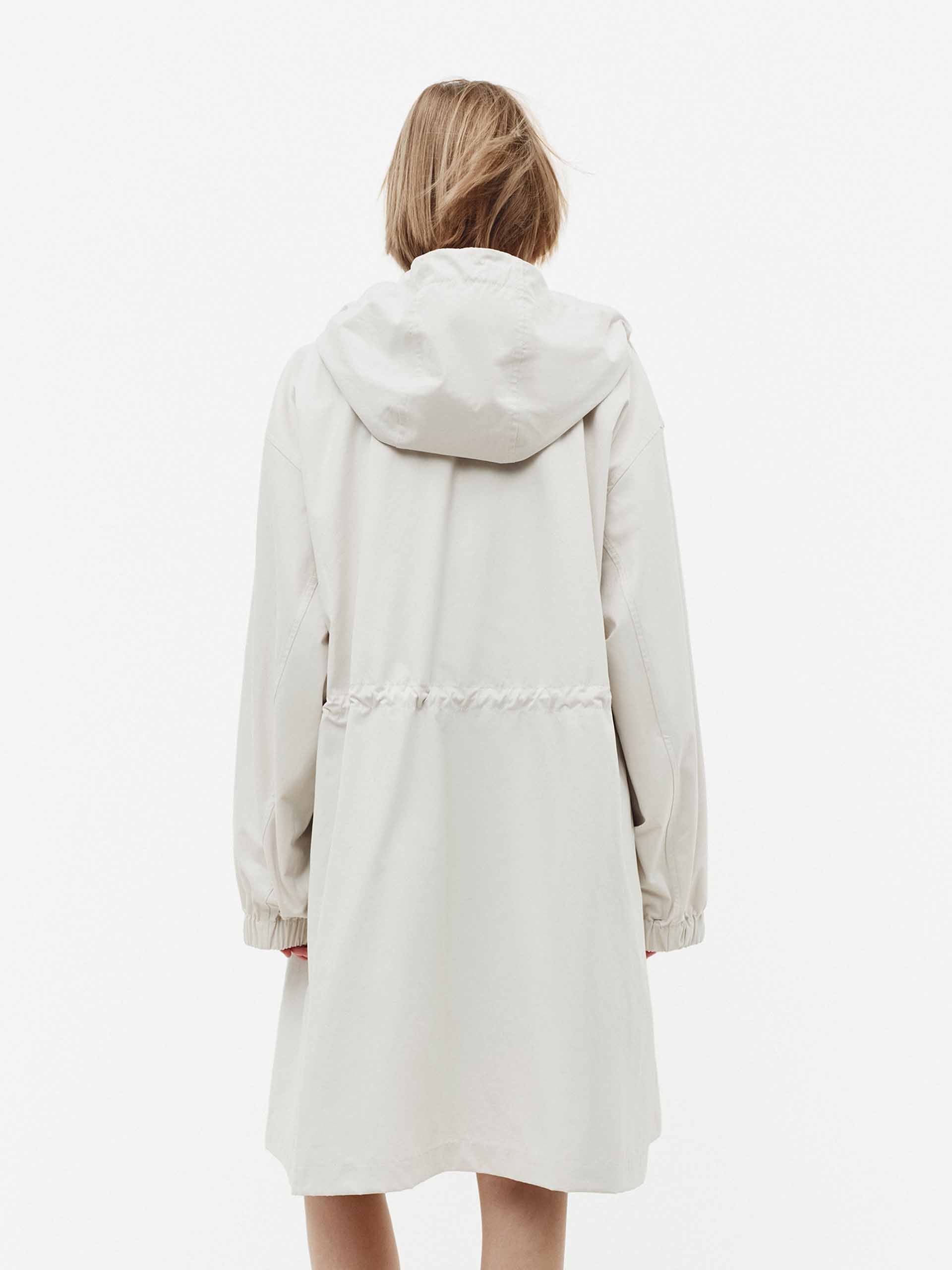 Drawstring Hooded Trench Coat - Image 6