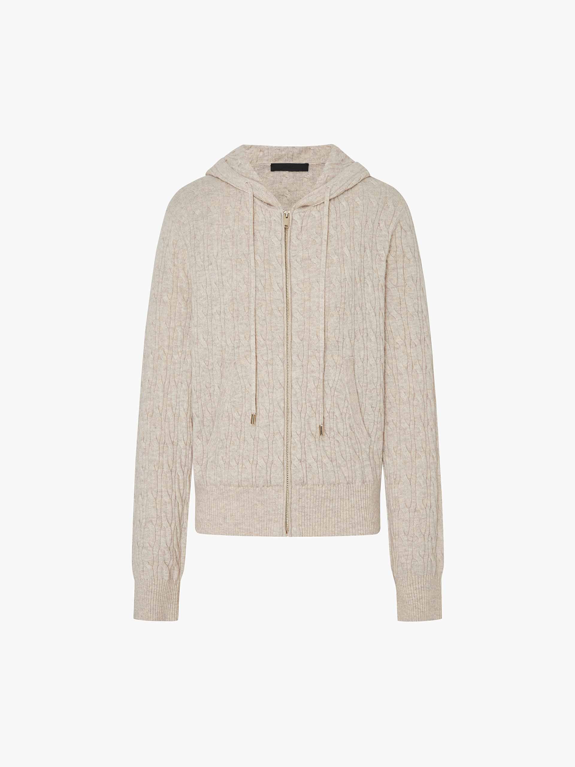Drawstring Hooded Zipper Cardigan - Image 12