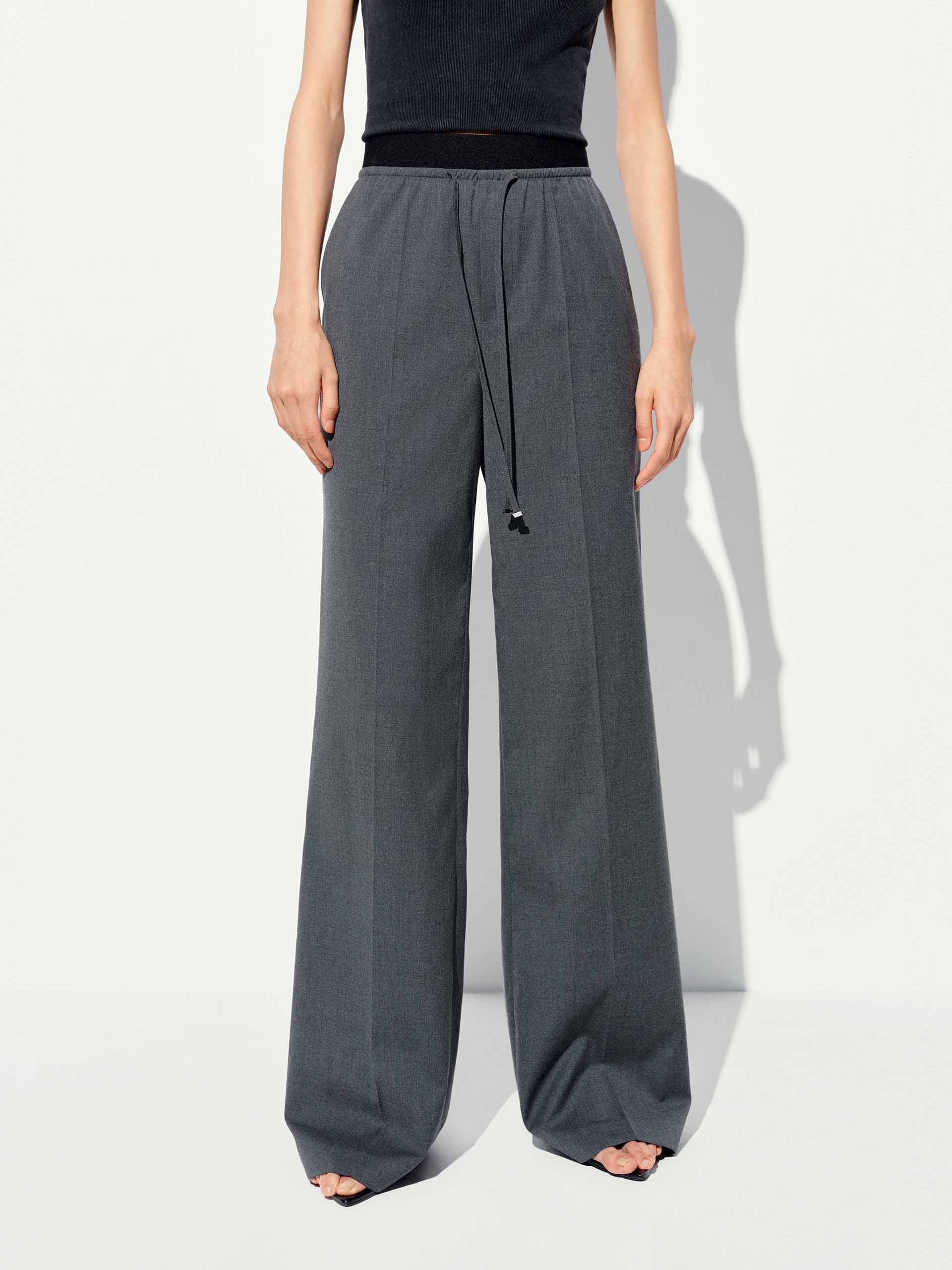 Drawstring Side Pockets Trousers