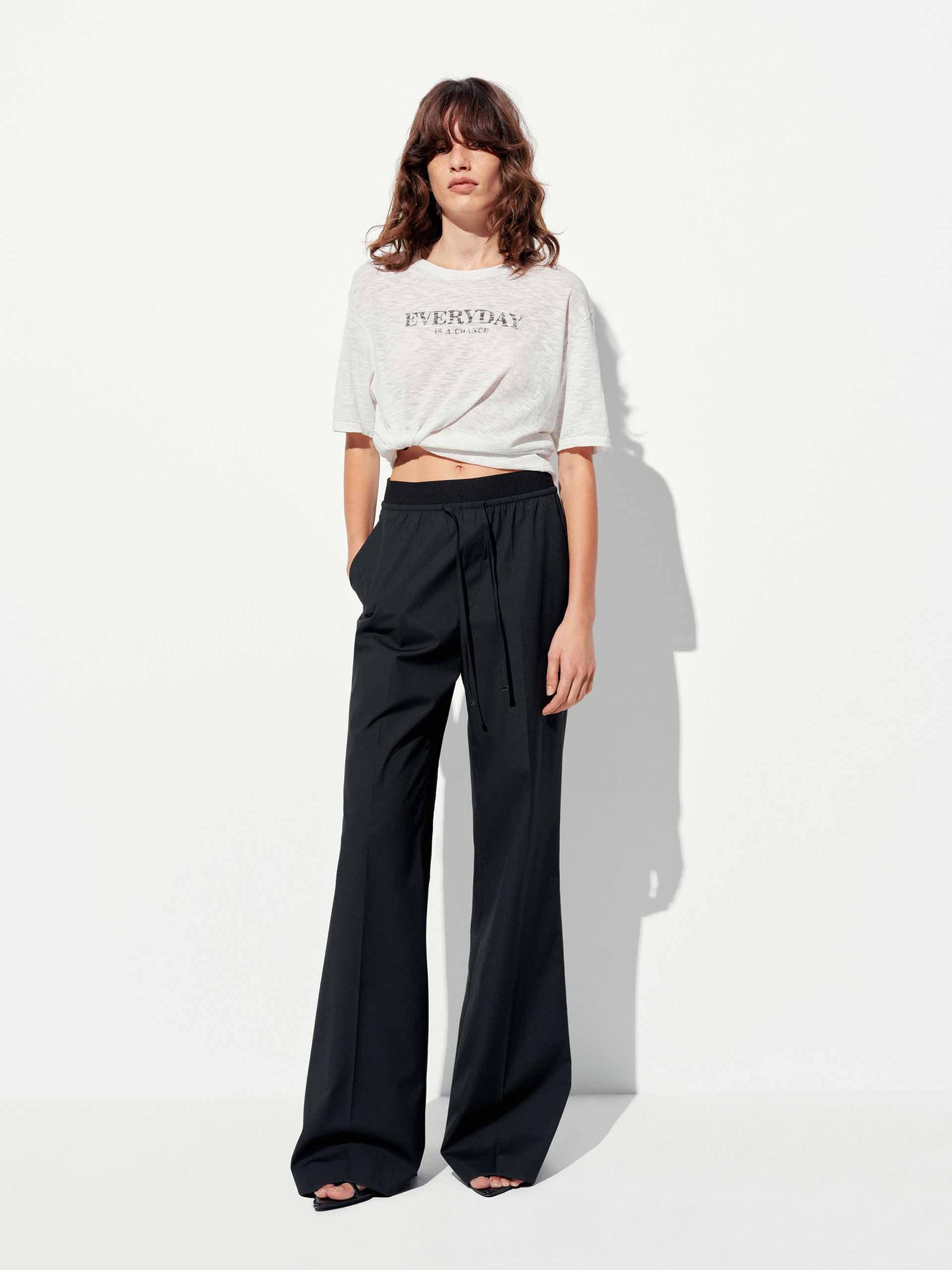 Drawstring Side Pockets Trousers - Image 10
