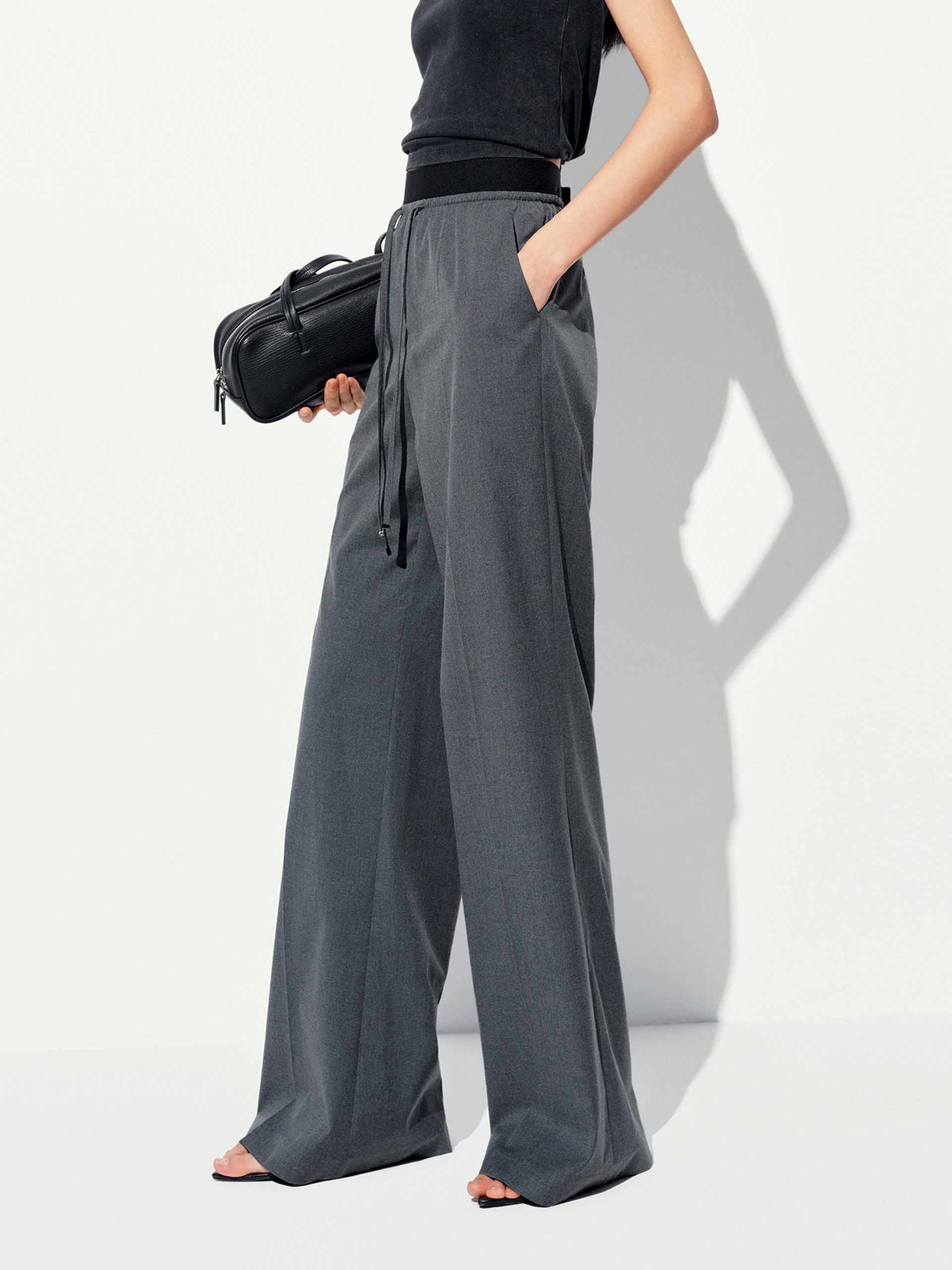 Drawstring Side Pockets Trousers - Image 7