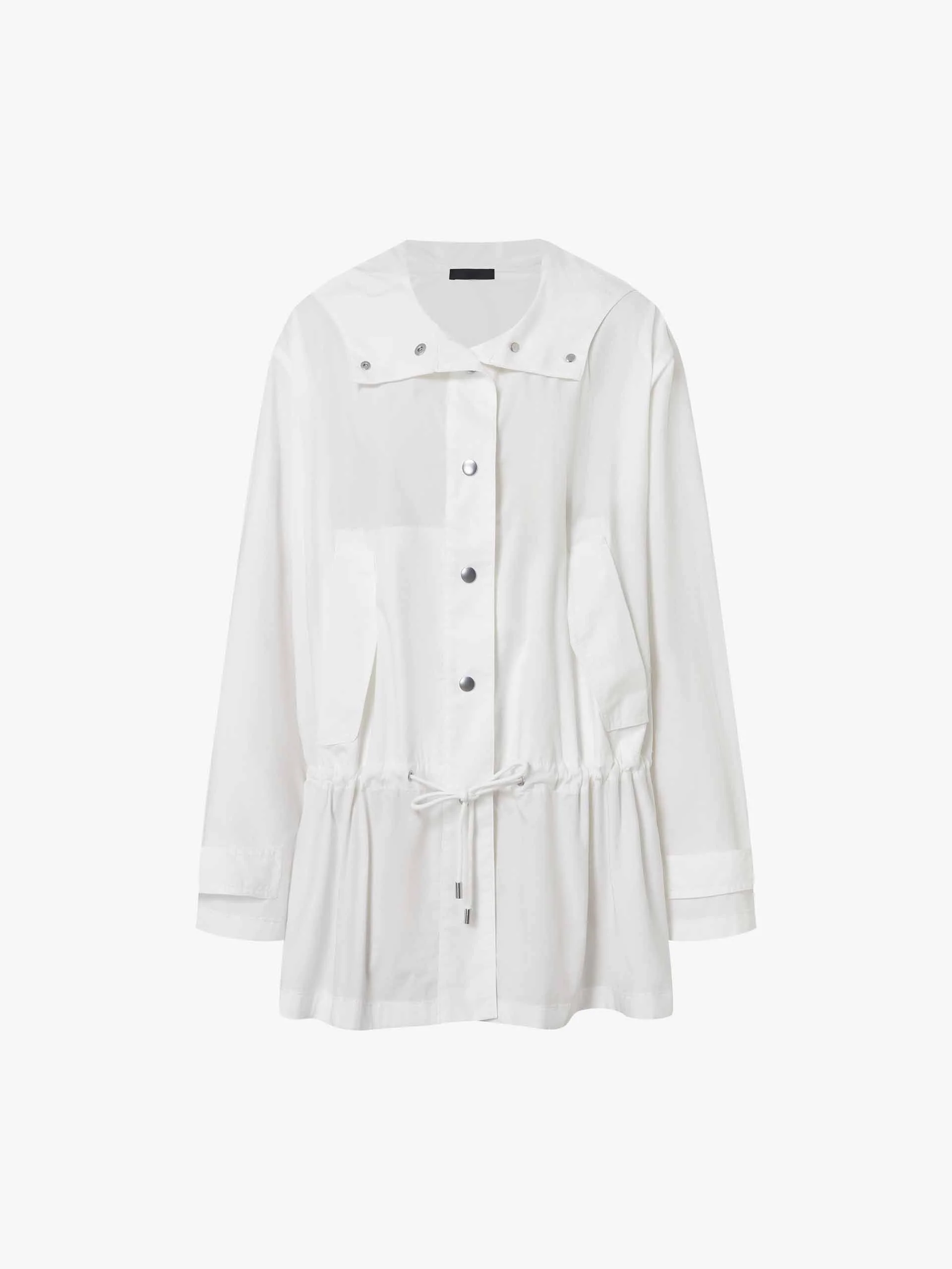 Drawstring Waist Cotton Jacket - Image 5