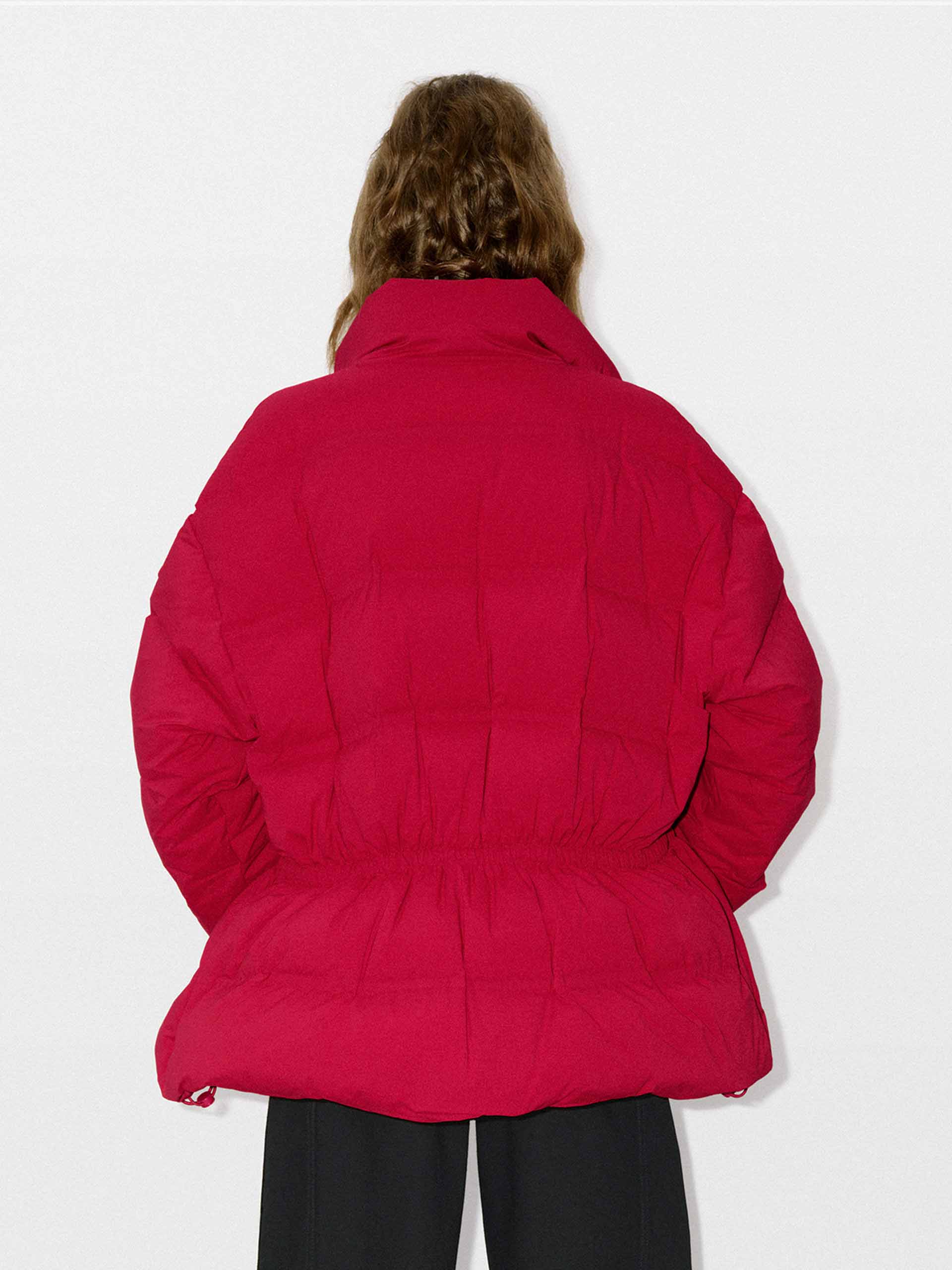Drawstring Waist Down Jacket - Image 11