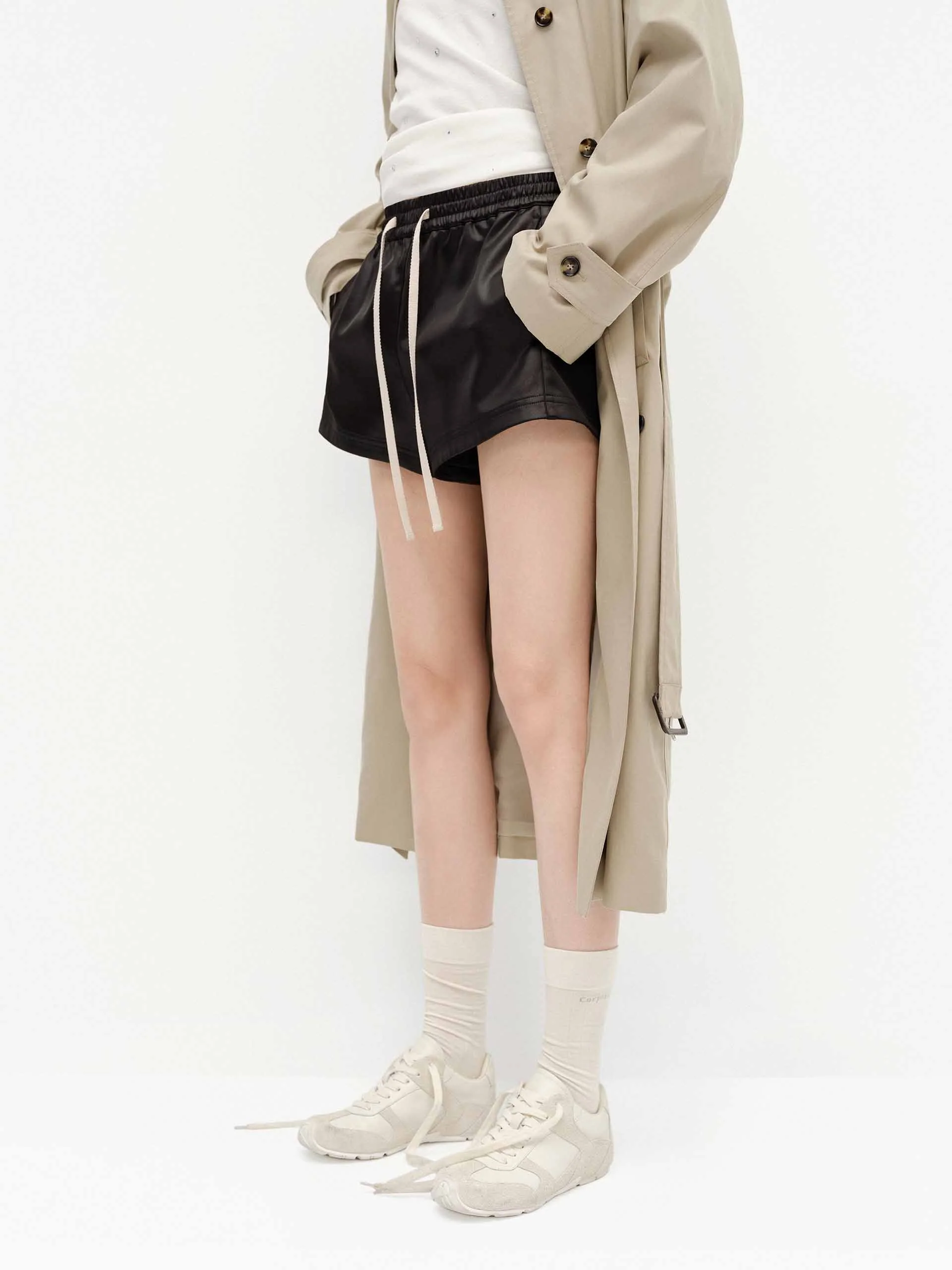 Drawstring Waist Mini Shorts - Image 7
