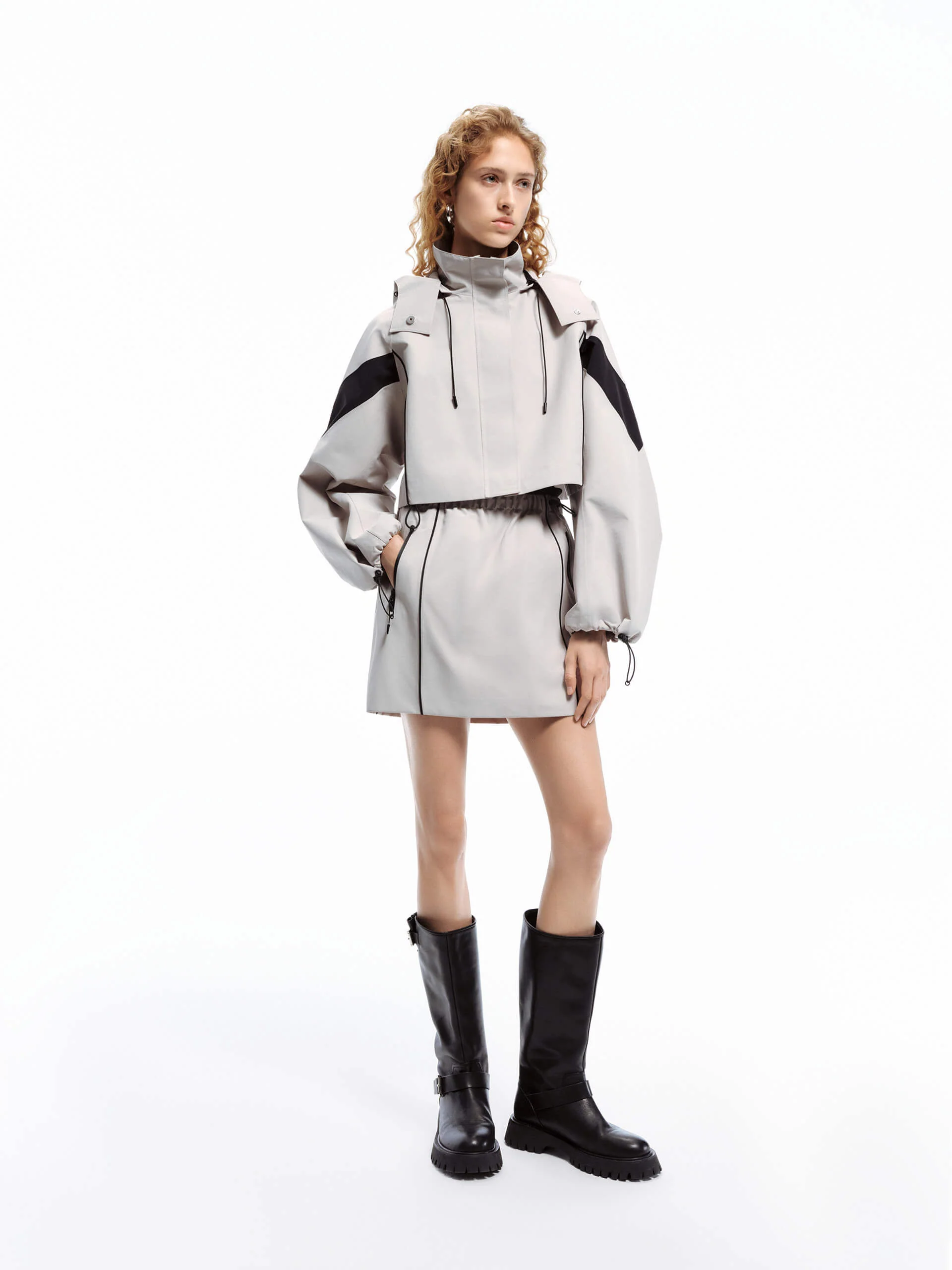 Drawstring Waist Mini Skirt - Image 10