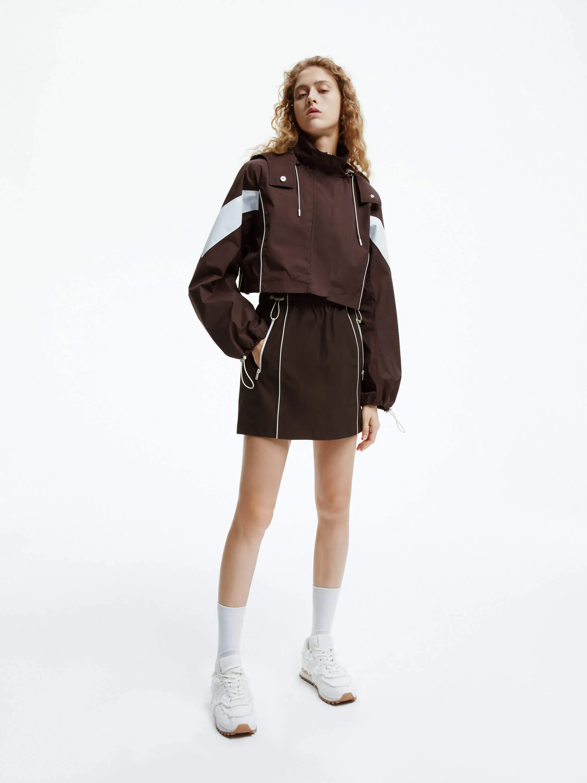 Drawstring Waist Mini Skirt - Image 2