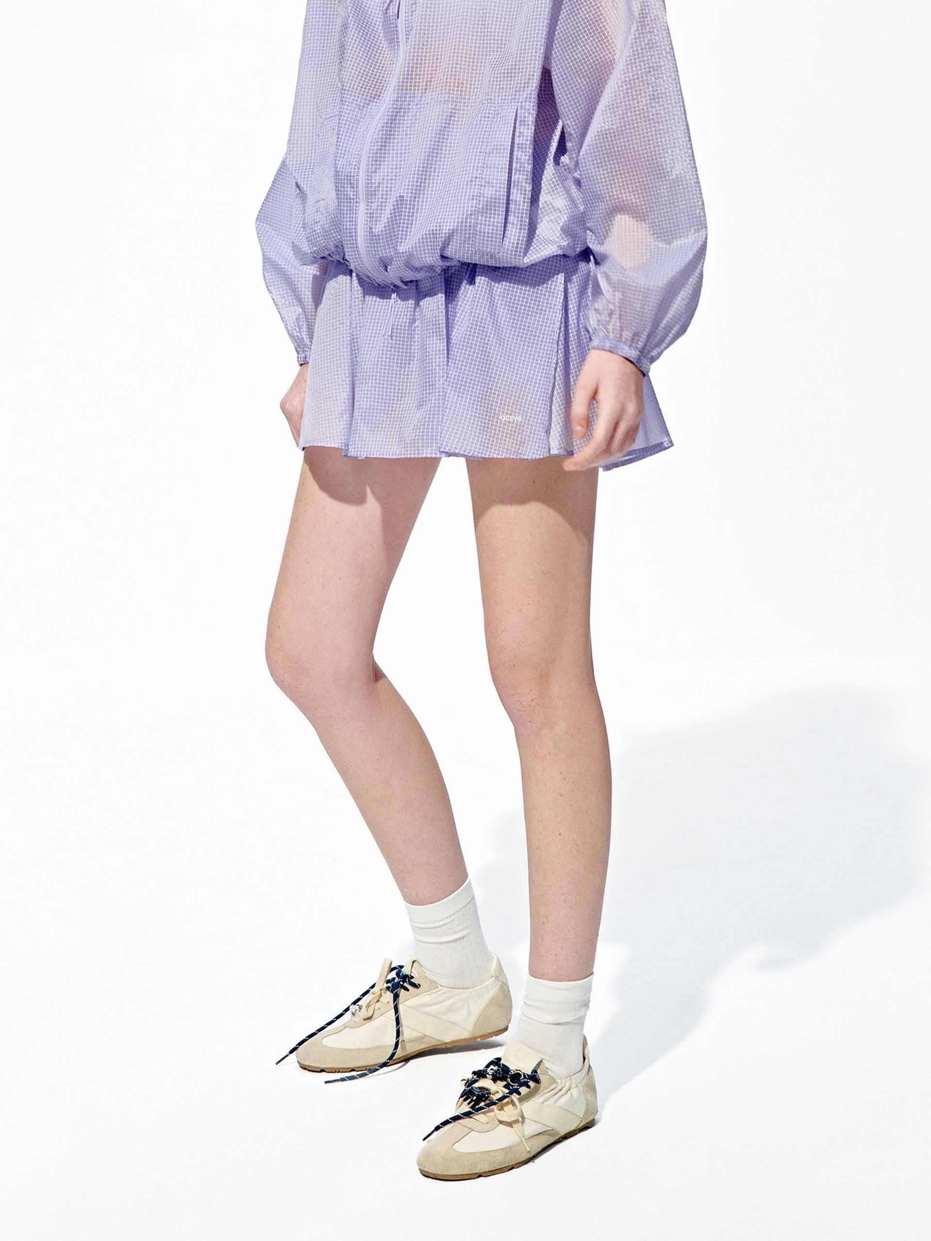 Drawstring Waist Mini Skort - Image 22