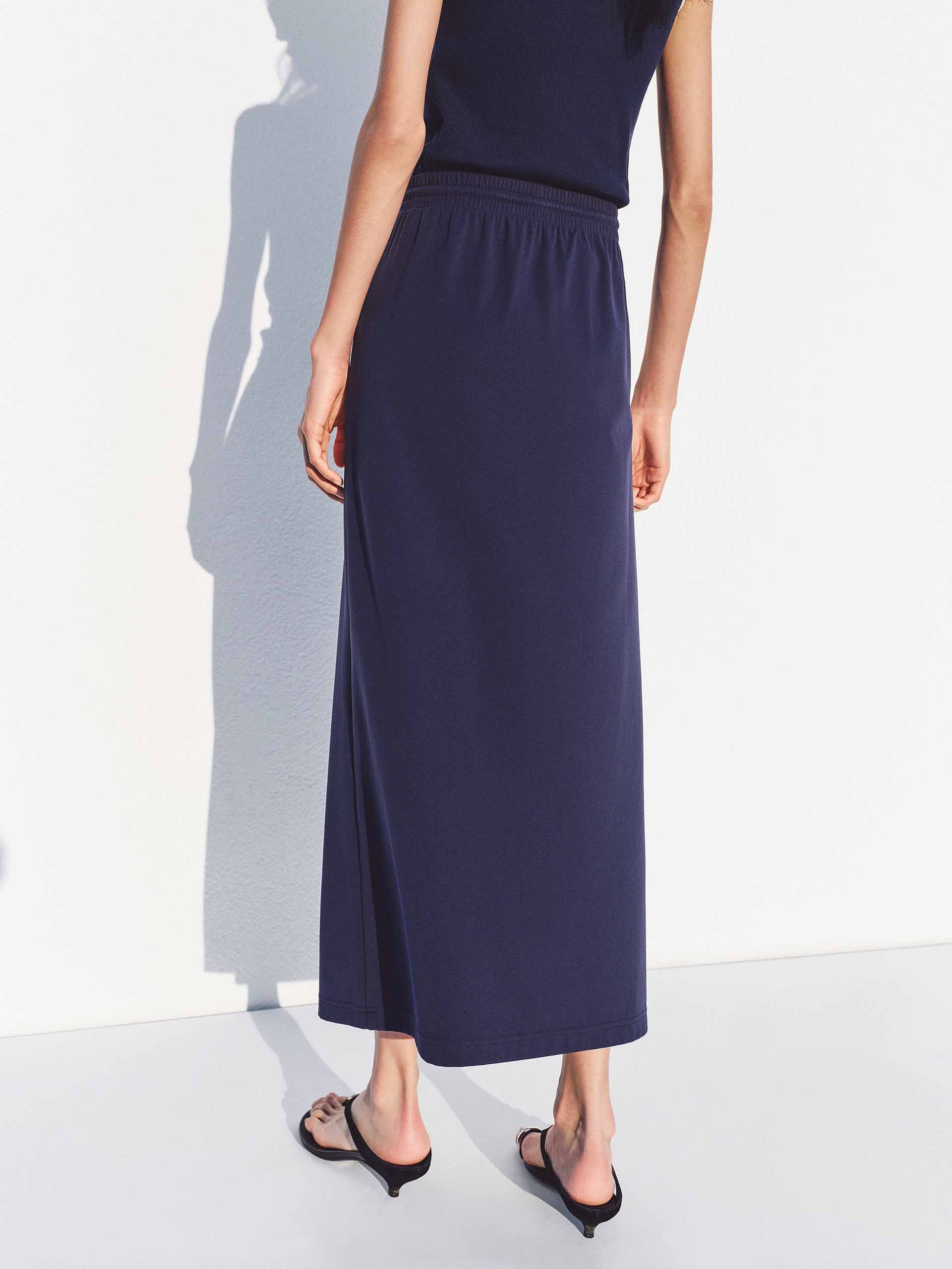 Drawstring Waist Straight Skirt - Image 3
