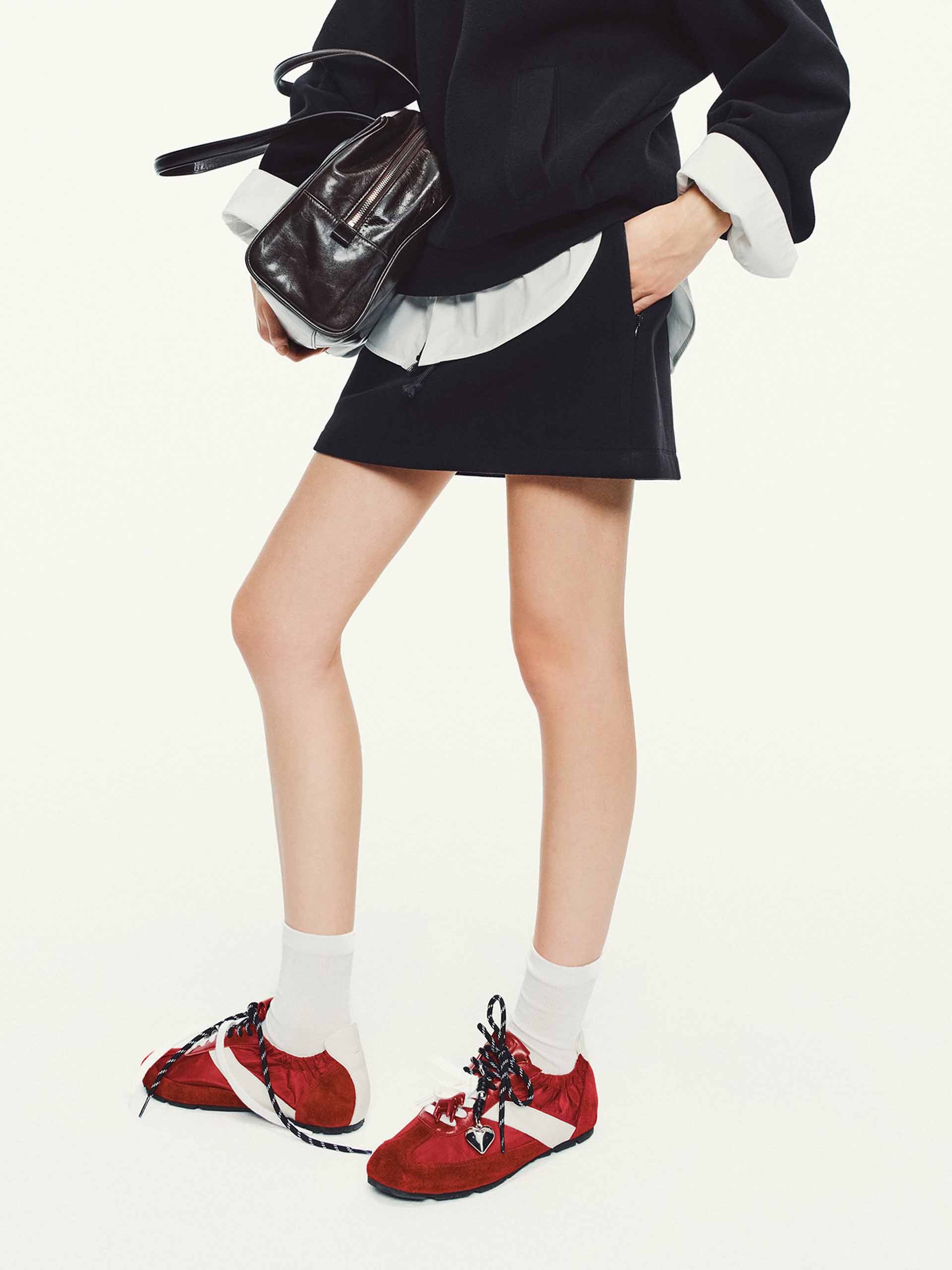 Drawstring Waistband Mini Skirt - Image 15