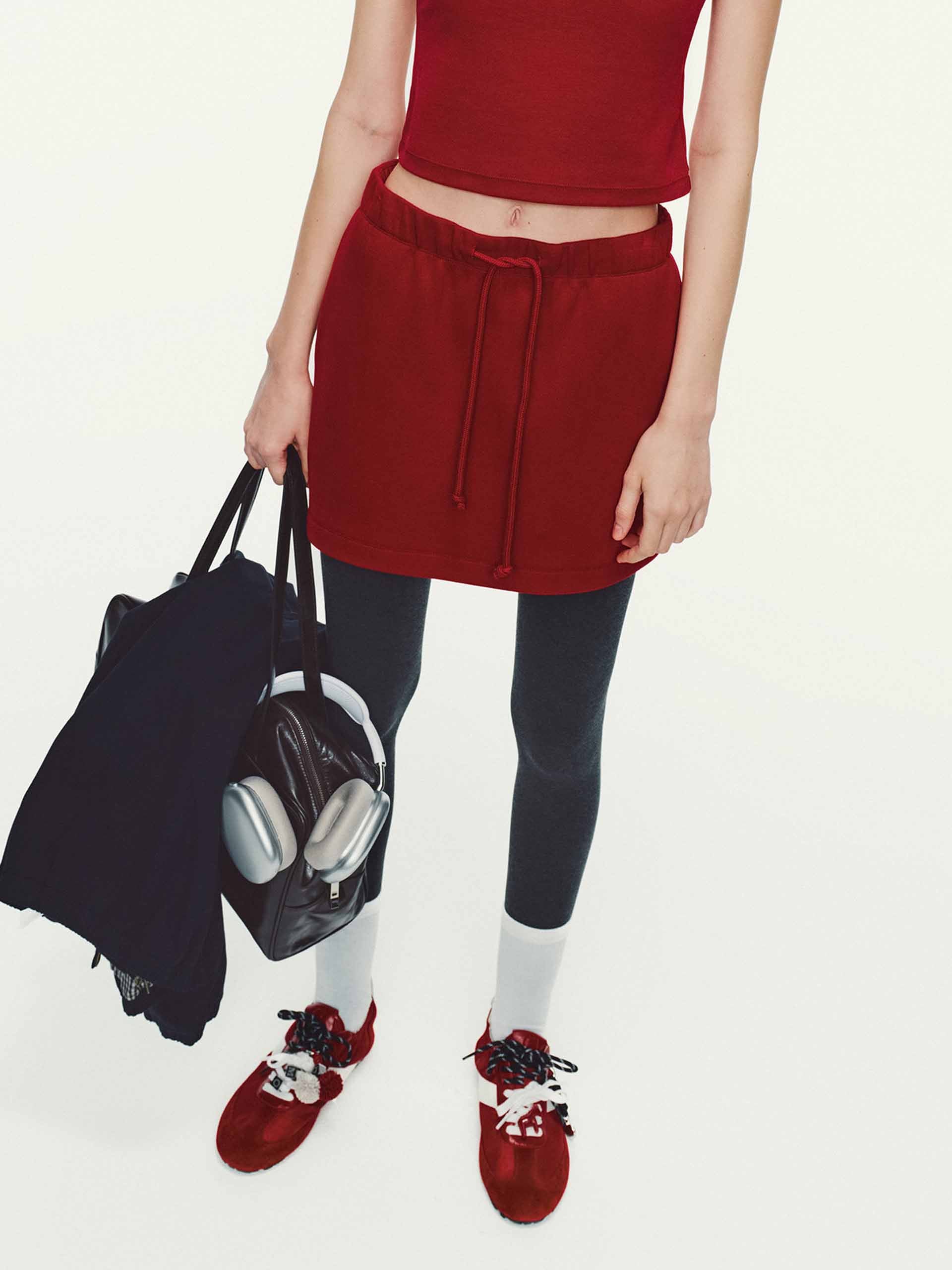 Drawstring Waistband Mini Skirt - Image 8