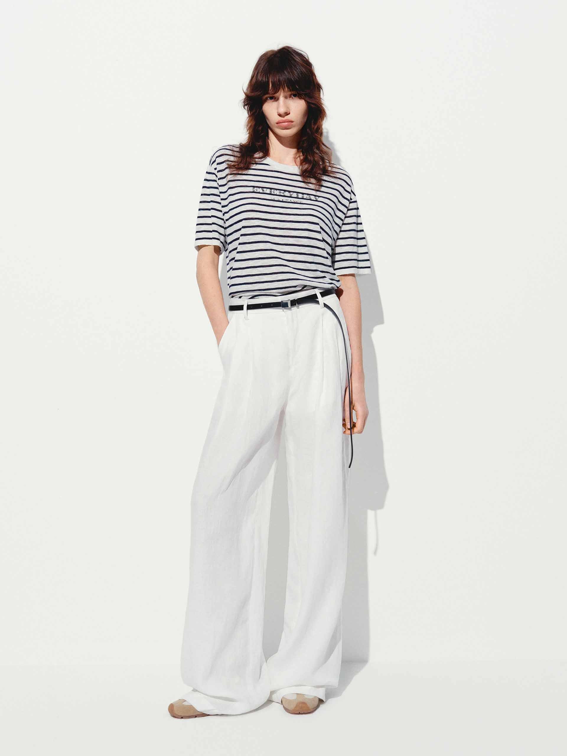Drop Shoulder Slogan Top - Image 2