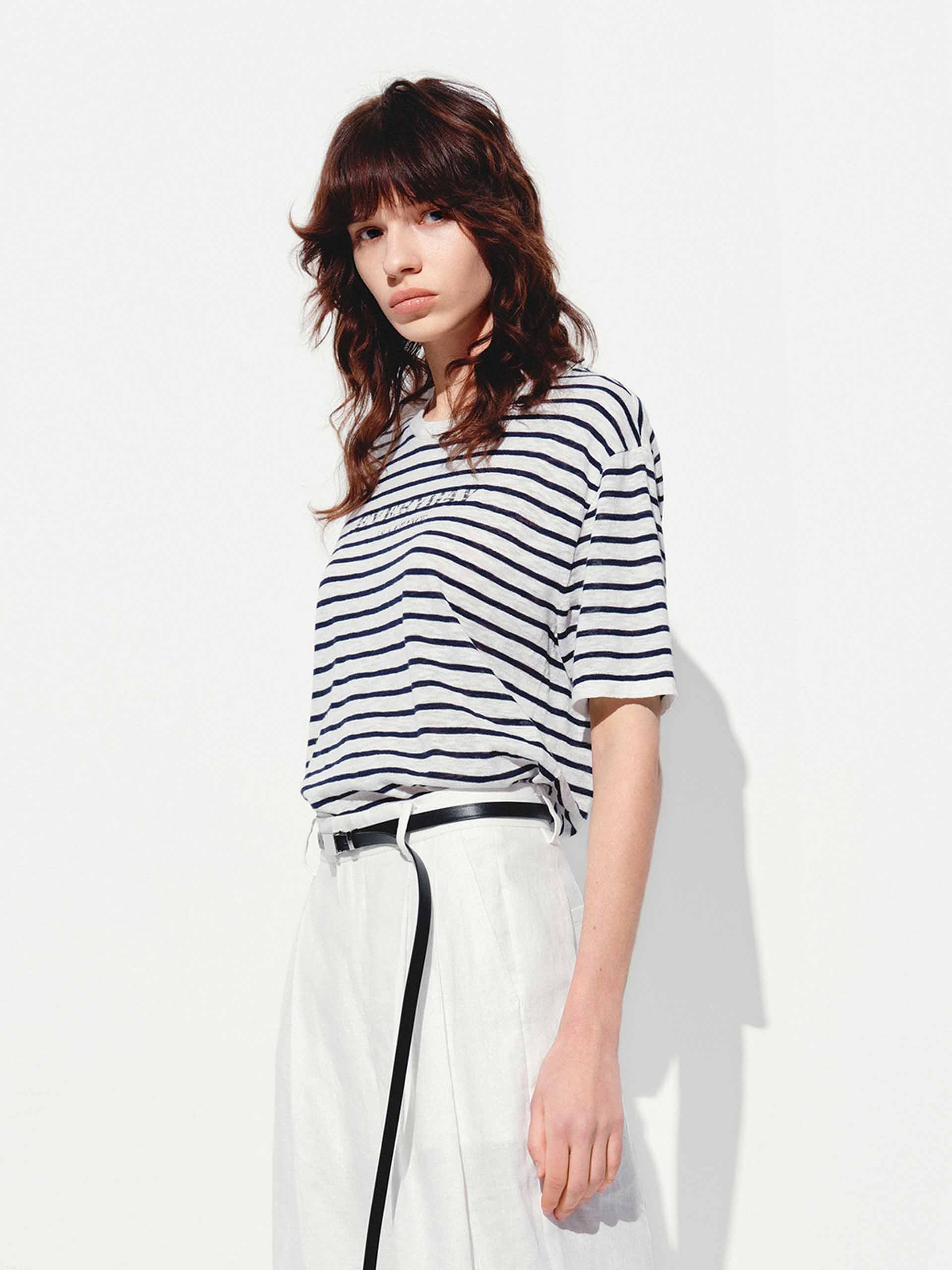 Drop Shoulder Slogan Top - Image 3