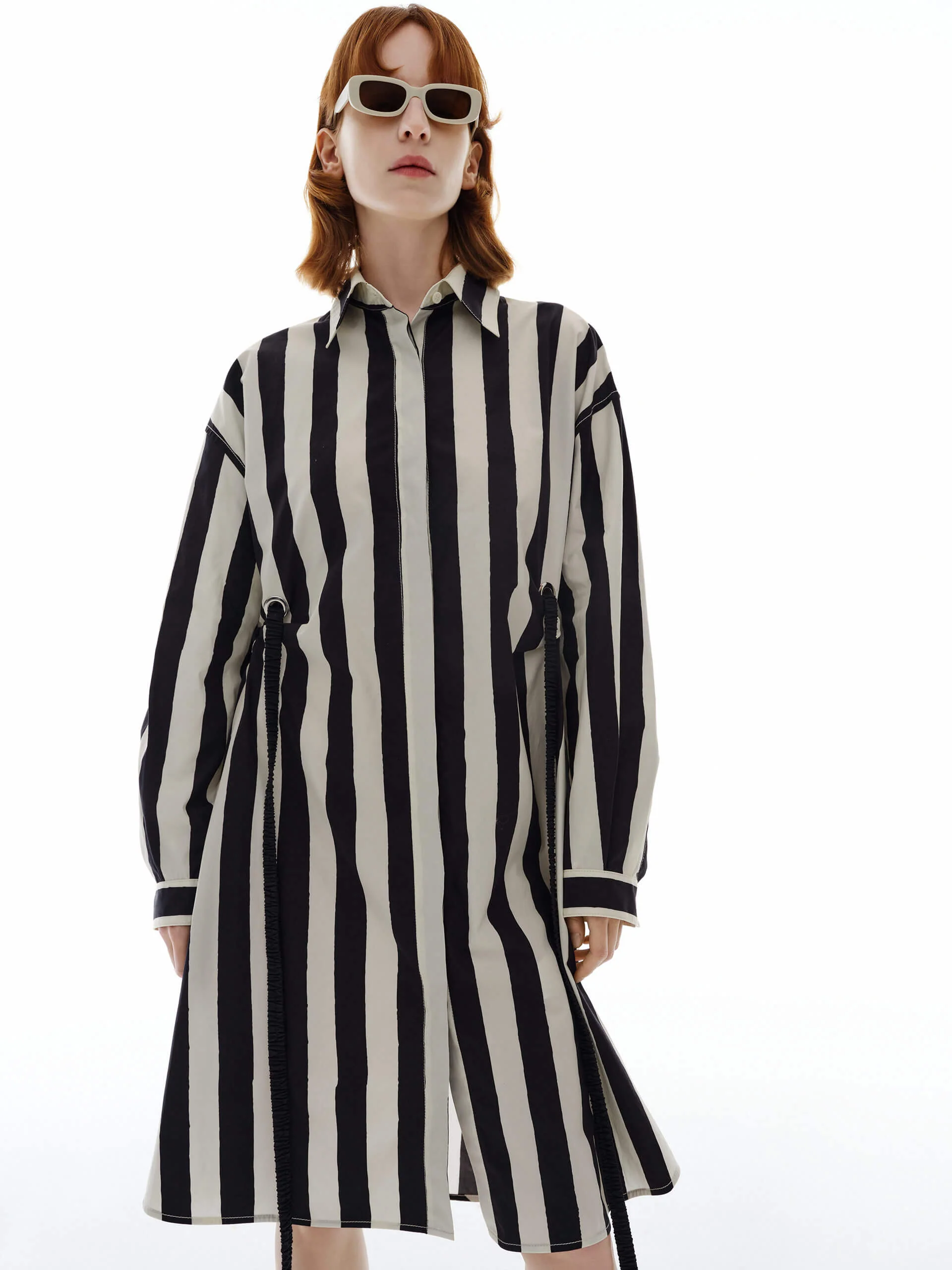 Drop Shoulder Striped Dress - Image 2
