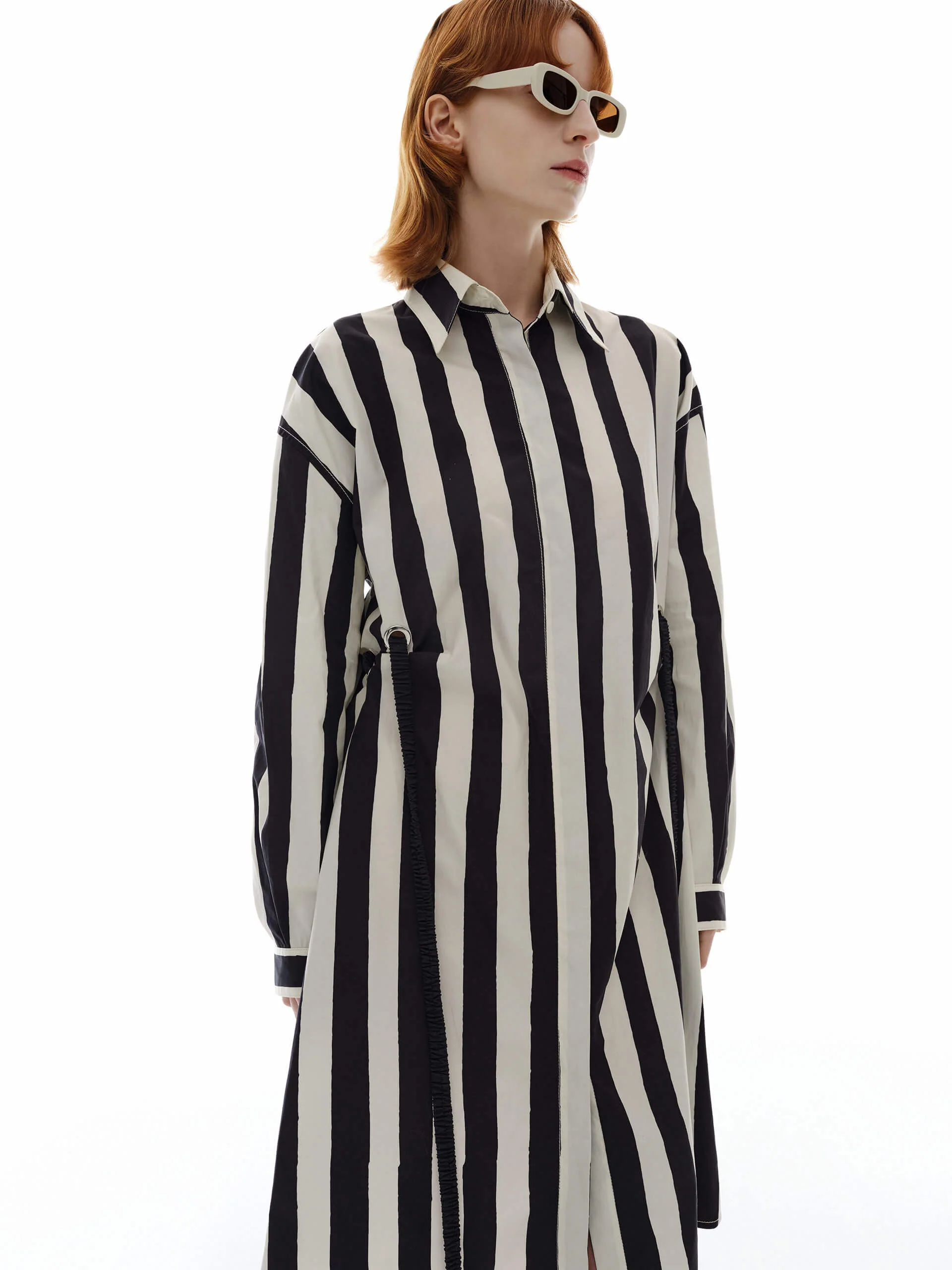 Drop Shoulder Striped Dress - Image 8
