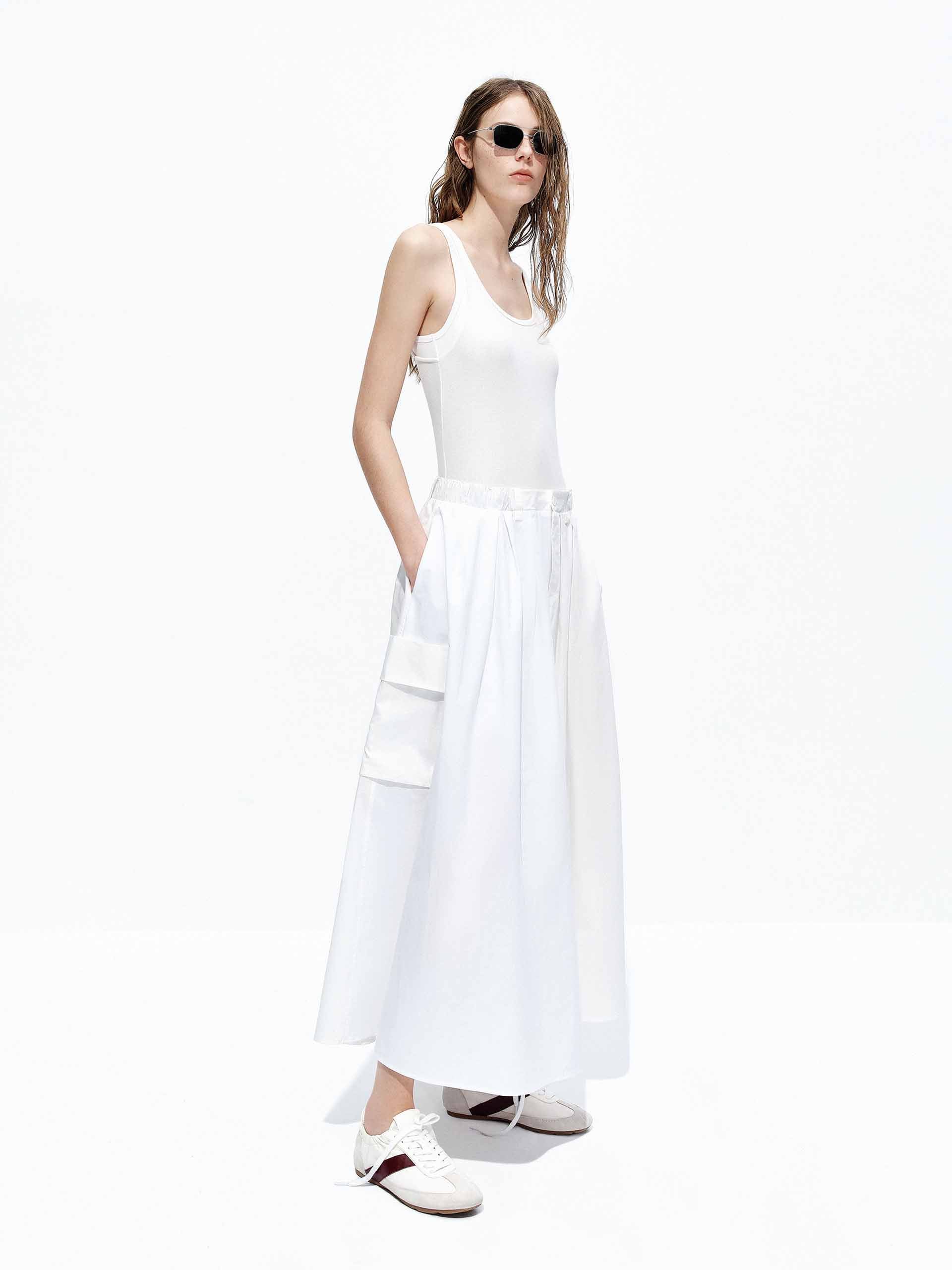 Elastic Waist Panel Dress - Image 2