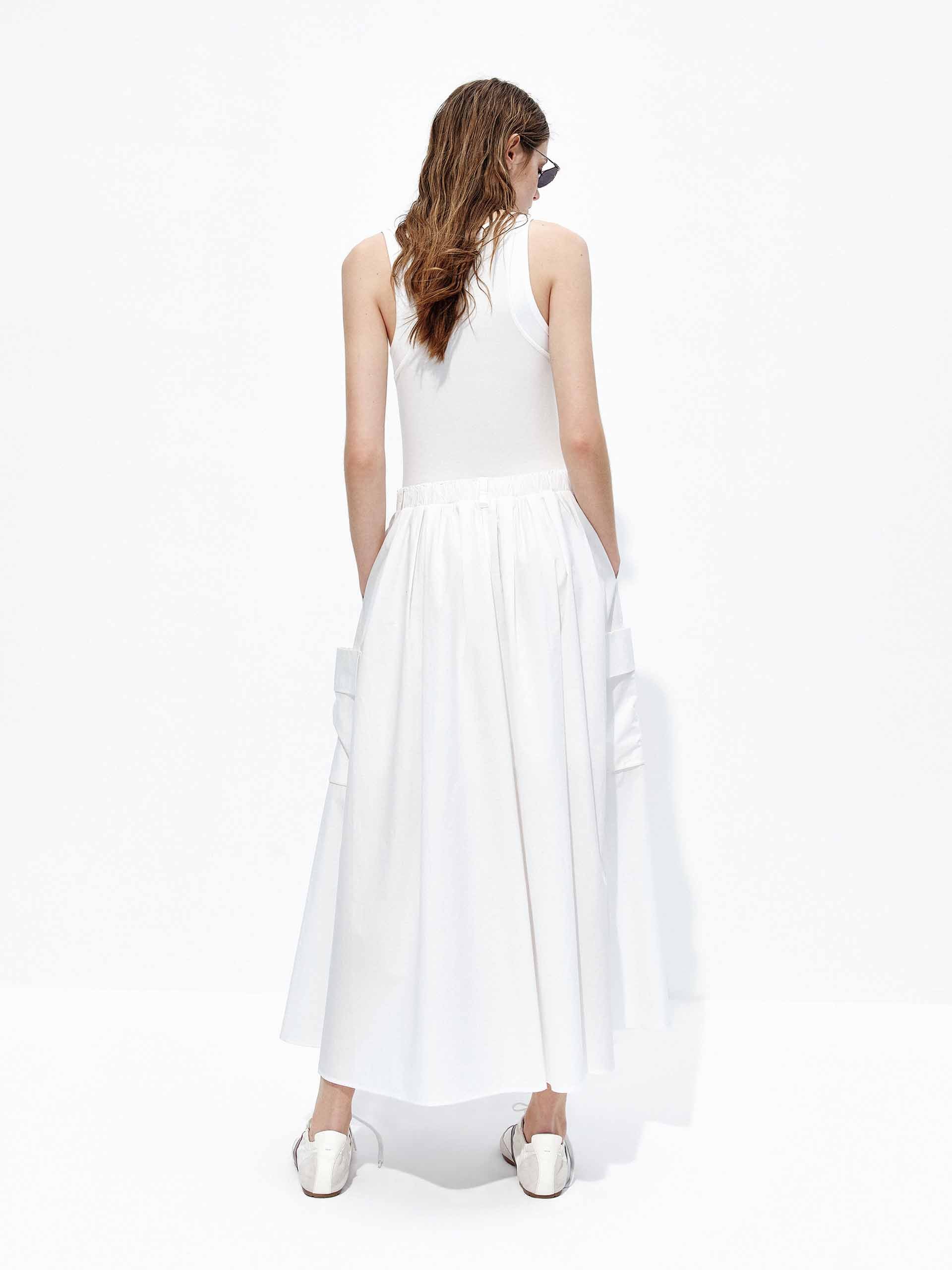 Elastic Waist Panel Dress - Image 3