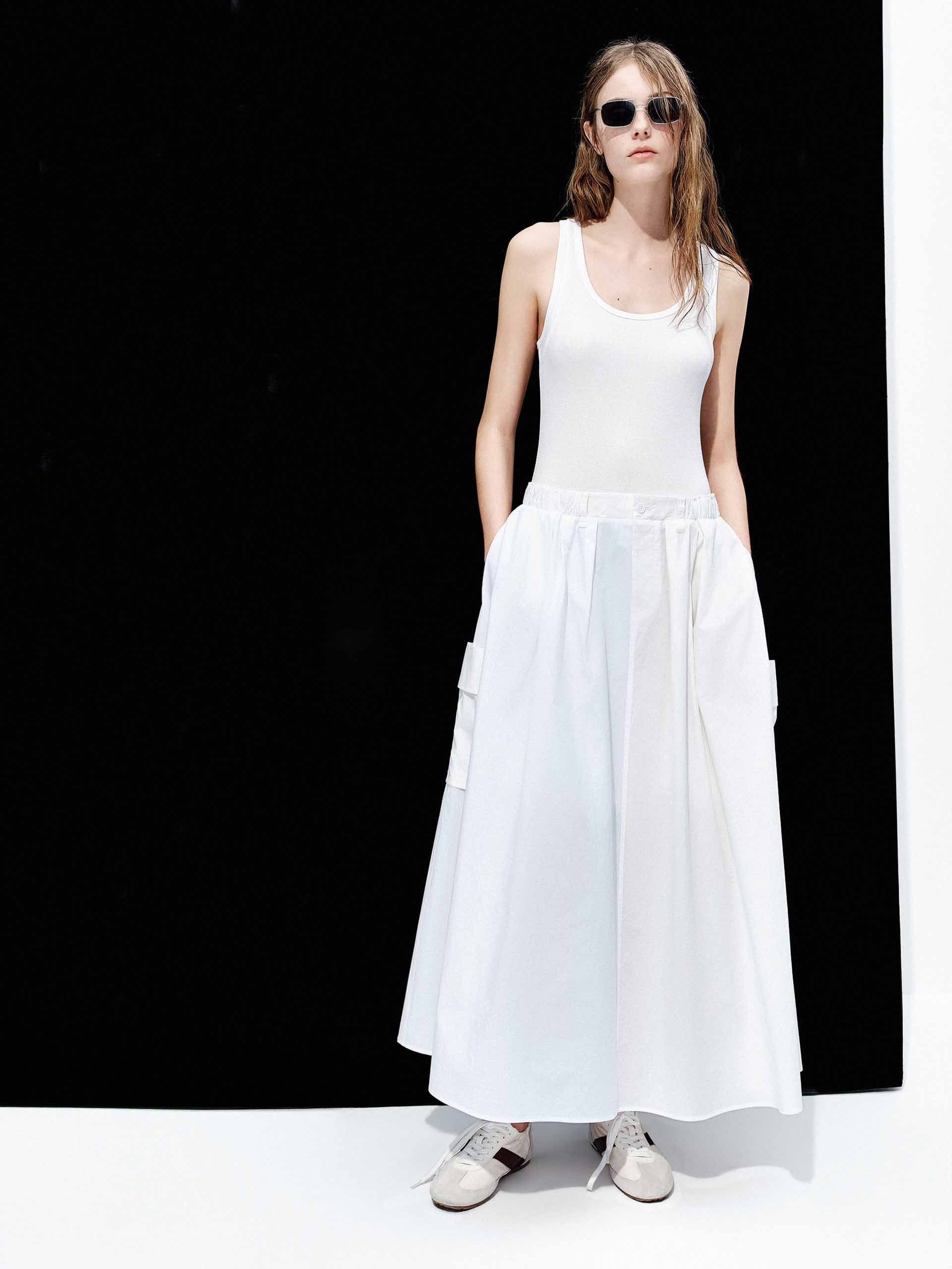 Elastic Waist Panel Dress - Image 8